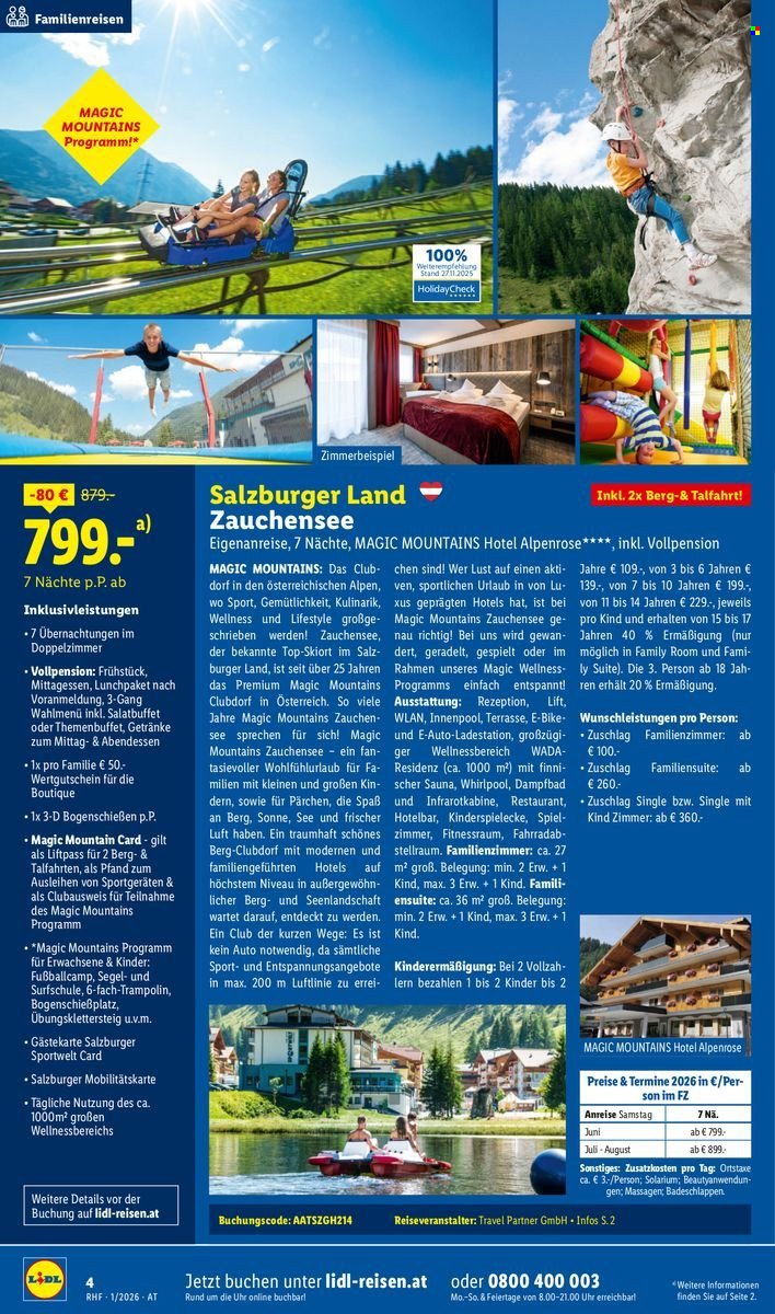 LIDL Flugblatt - Jänner Reise-Highlights
