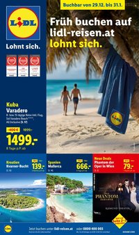 LIDL Flugblatt - Jänner Reise-Highlights