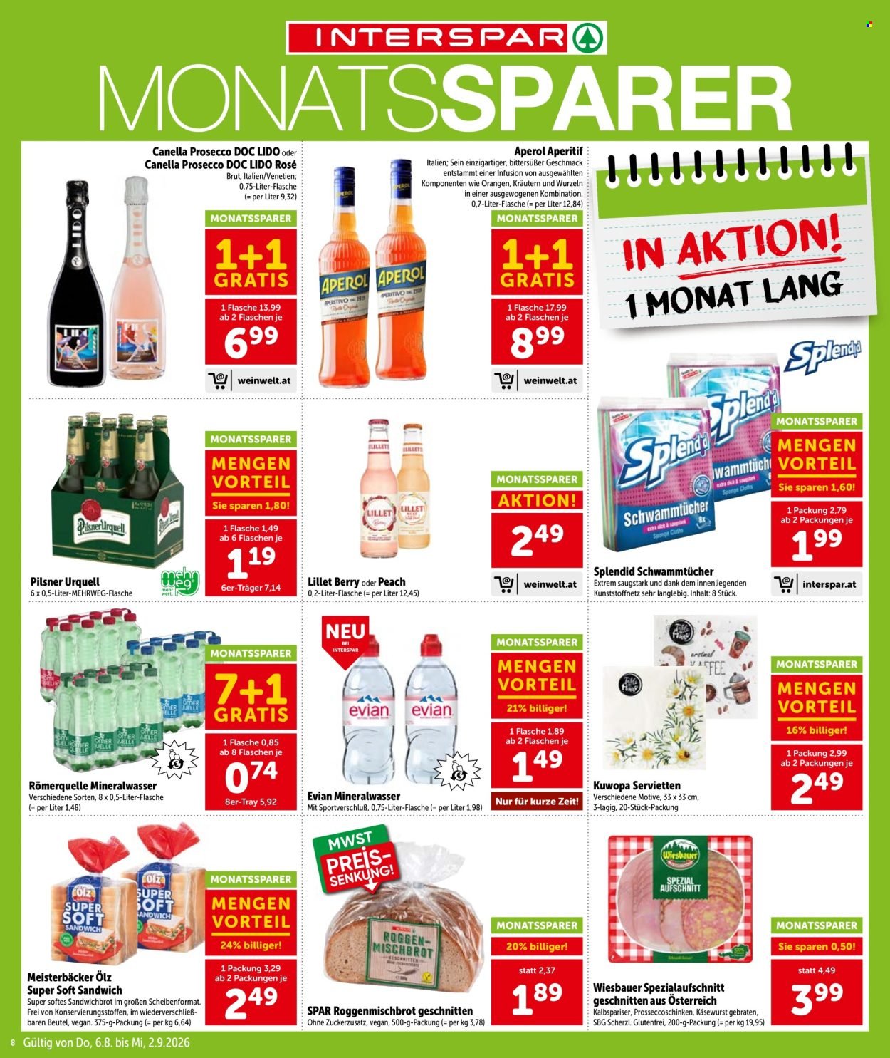 INTERSPAR Flugblatt - Ab Donnerstag, 6.8.2026