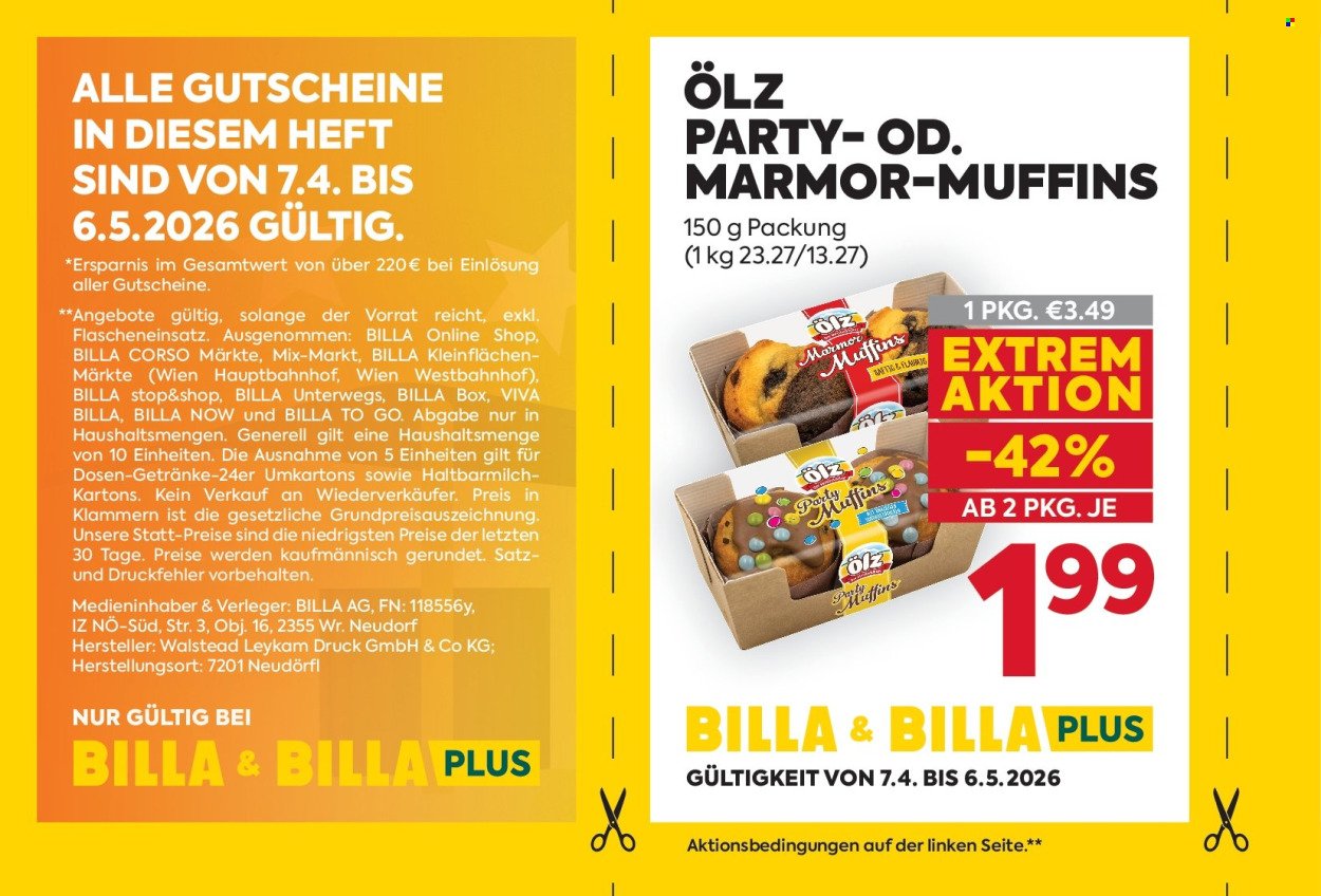 BILLA Flugblatt - Ab Dienstag, 7.4.2026