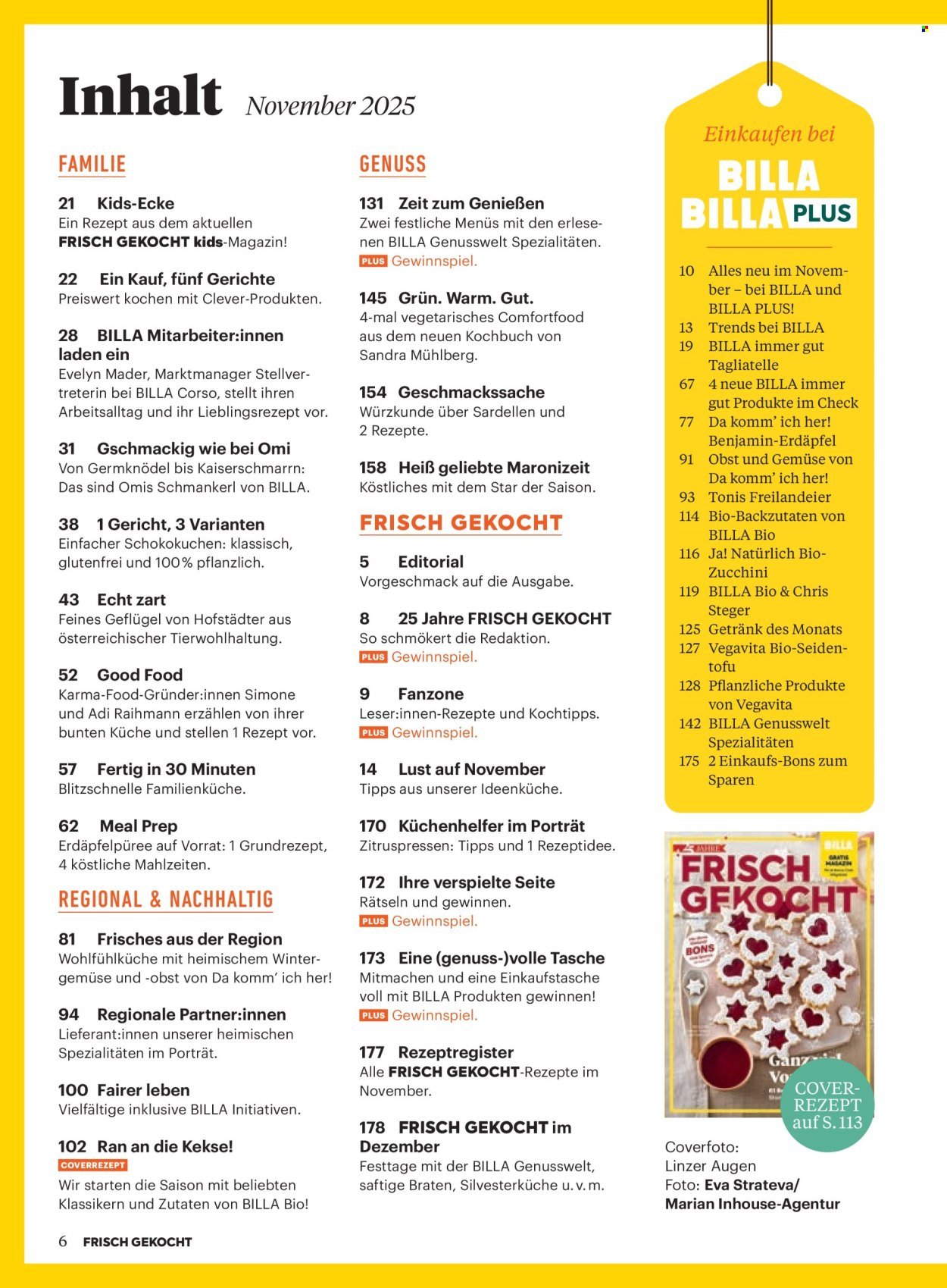 BILLA Flugblatt - Ab Samstag, 1.11.2025 (2025-11-01 - 2025-11-30) | 2