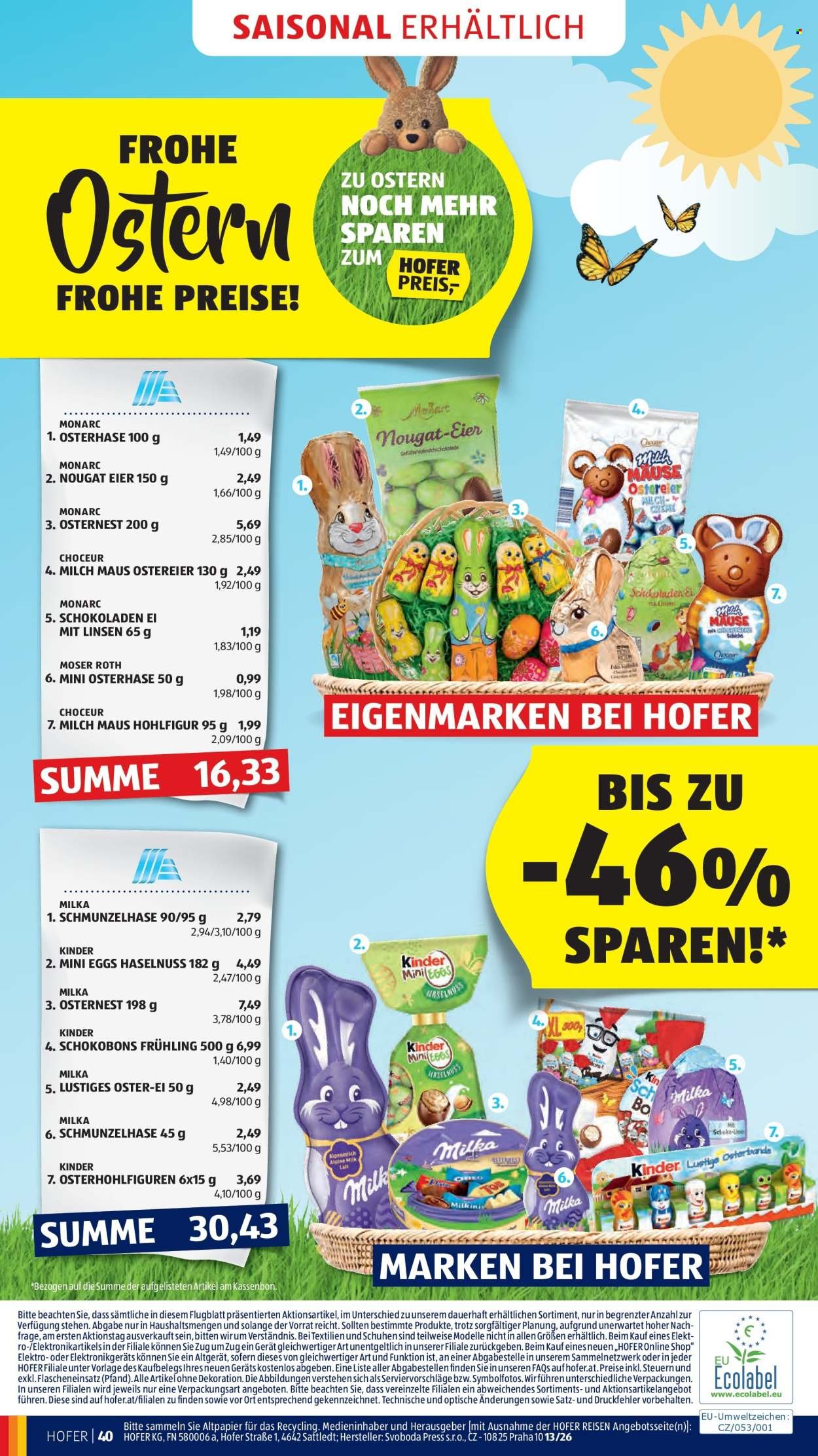 HOFER Flugblatt - Ab Freitag, 20.3.2026