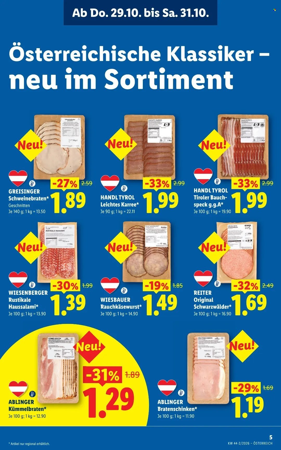 LIDL Flugblatt - Ab Donnerstag, 29.10.2026