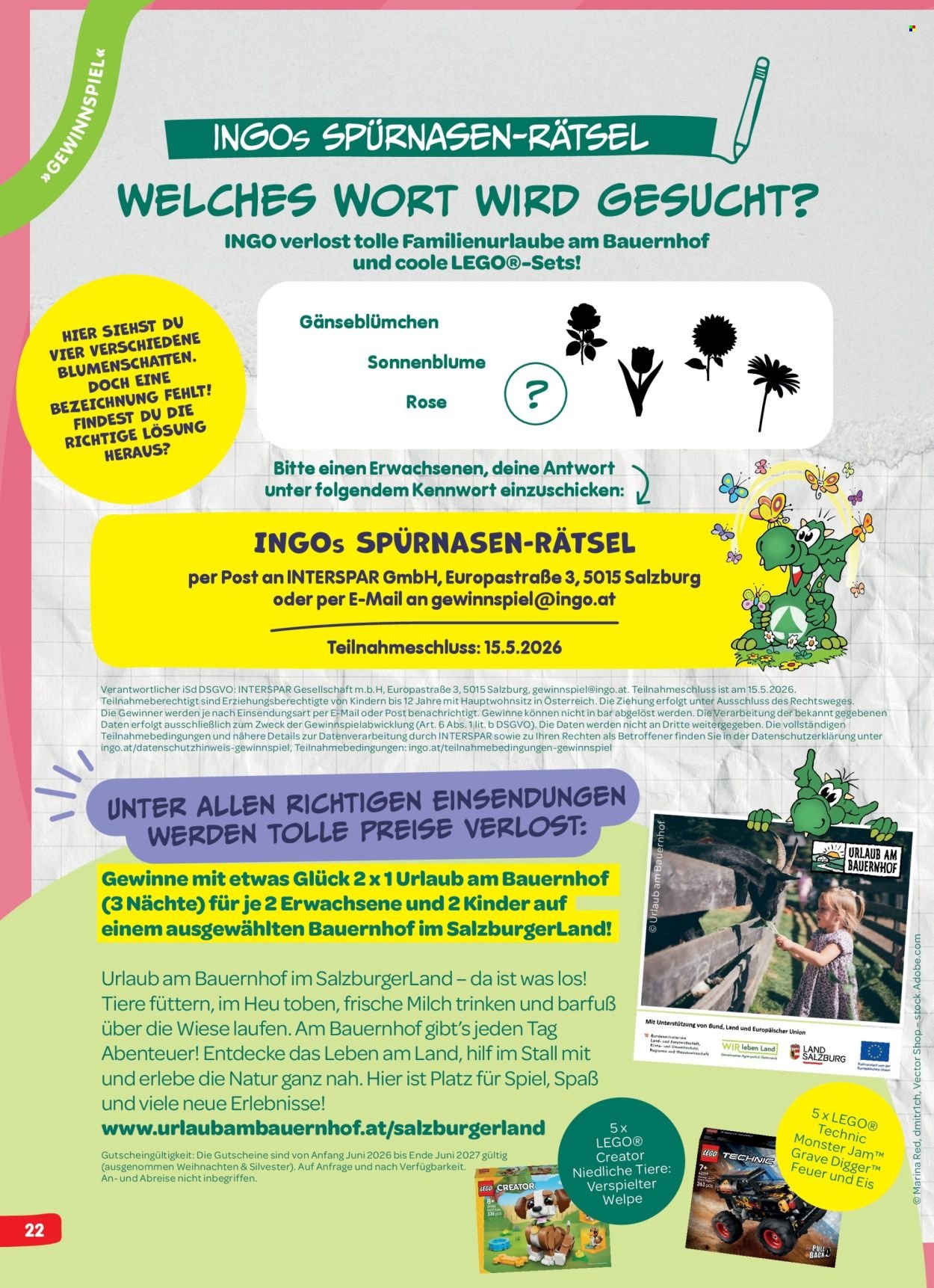 INTERSPAR Flugblatt - INGO Spürnasen-Magazin: Ausgabe Frühling