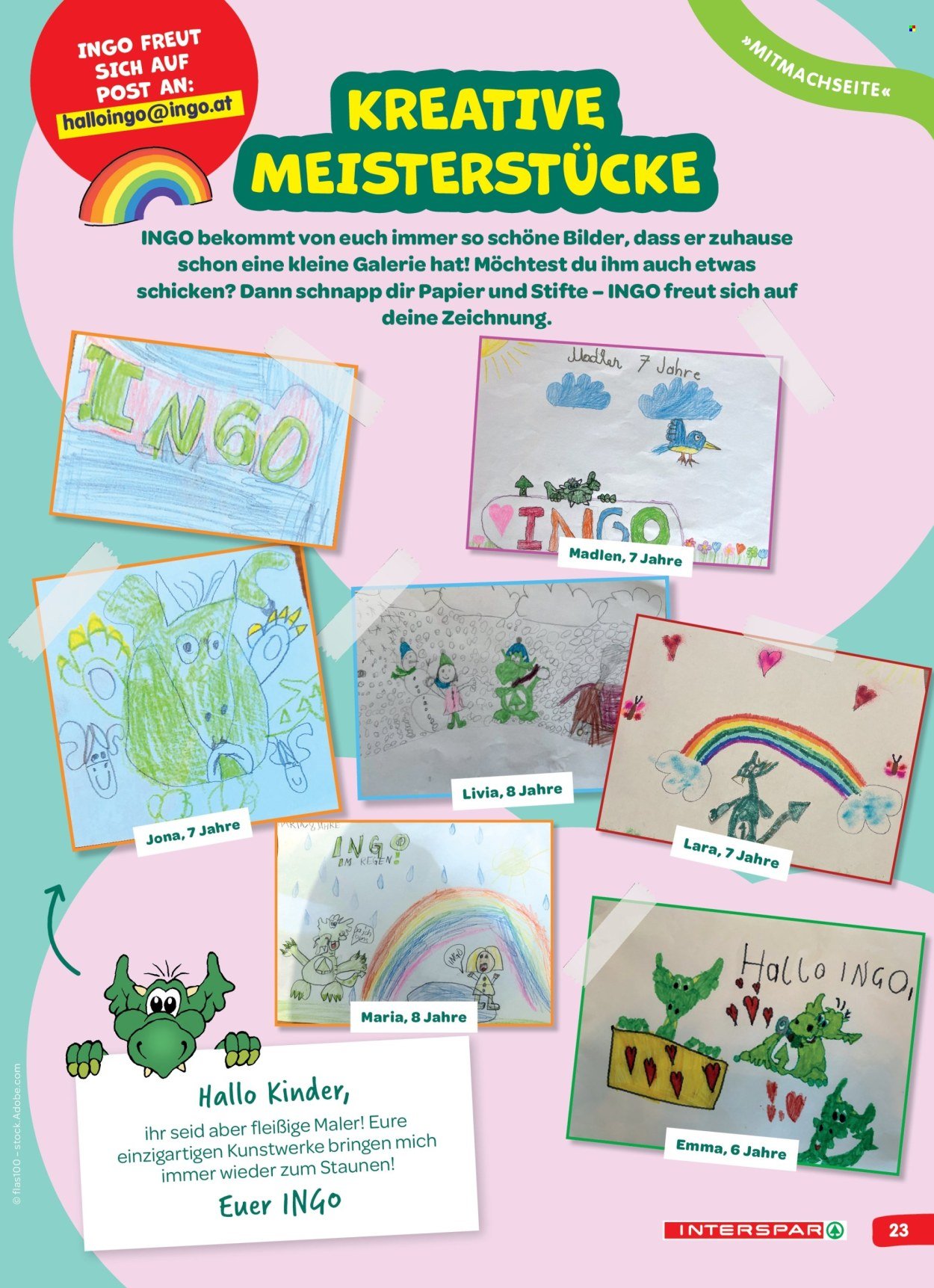 INTERSPAR Flugblatt - INGO Spürnasen-Magazin: Ausgabe Frühling