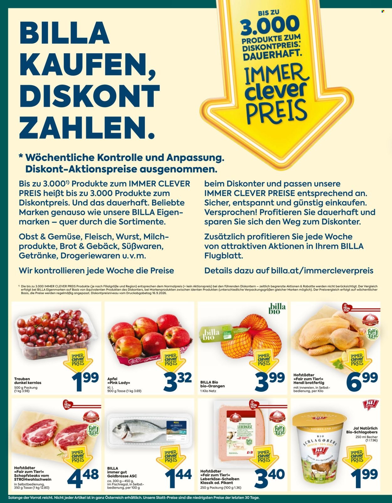 BILLA PLUS Flugblatt - Ab Donnerstag, 1.10.2026