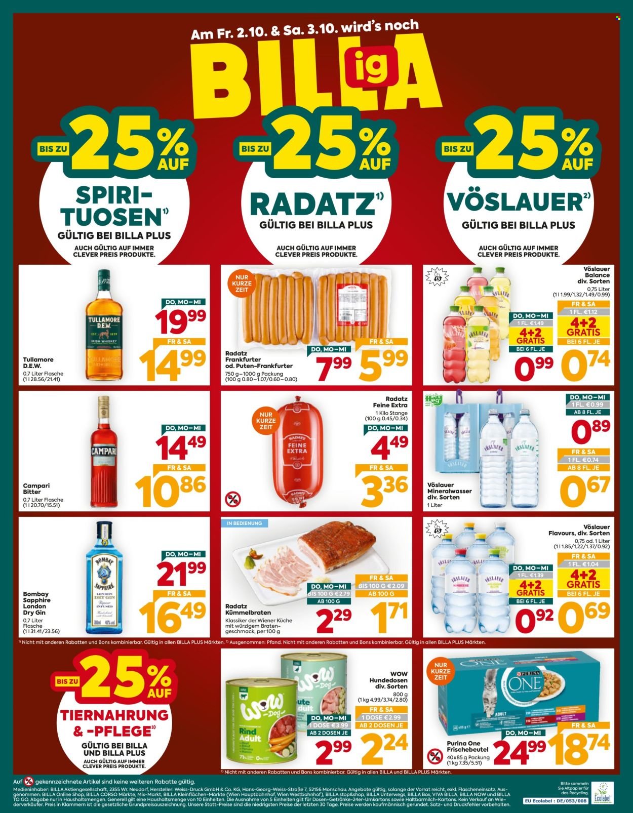 BILLA PLUS Flugblatt - Ab Donnerstag, 1.10.2026