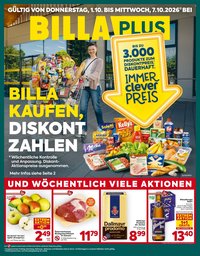 BILLA PLUS Flugblatt - Ab Donnerstag, 1.10.2026