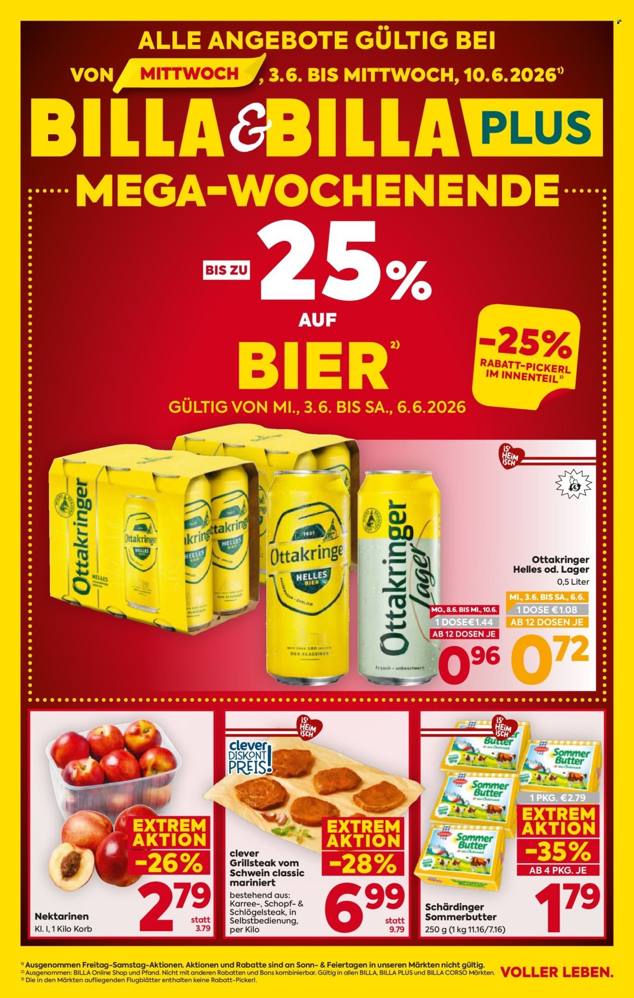 BILLA Flugblatt - Ab Mittwoch, 3.6.2026