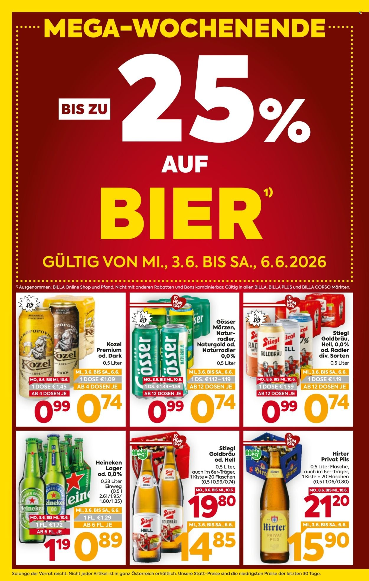 BILLA Flugblatt - Ab Mittwoch, 3.6.2026