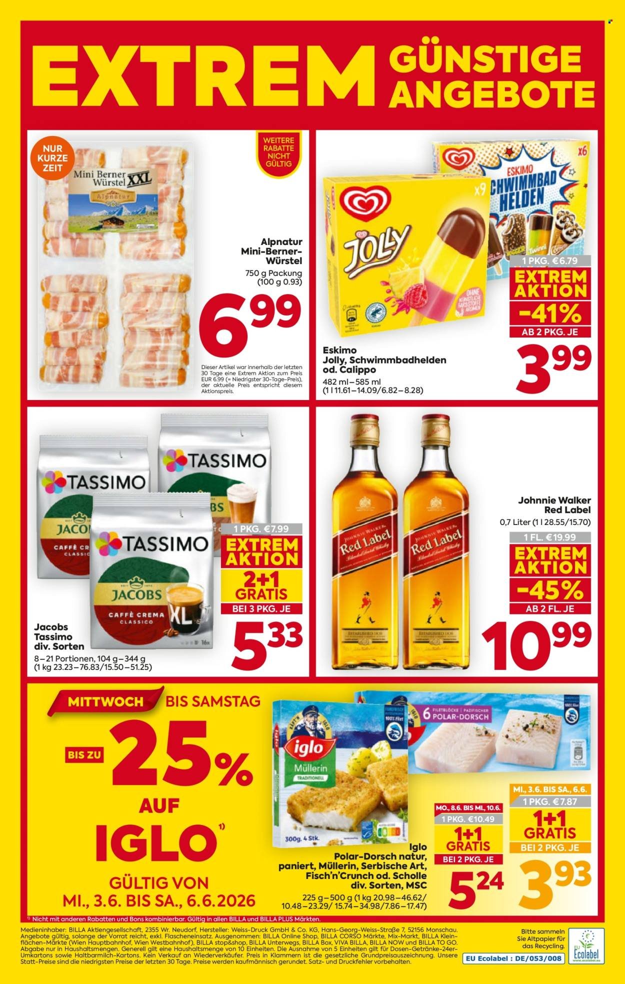 BILLA Flugblatt - Ab Mittwoch, 3.6.2026