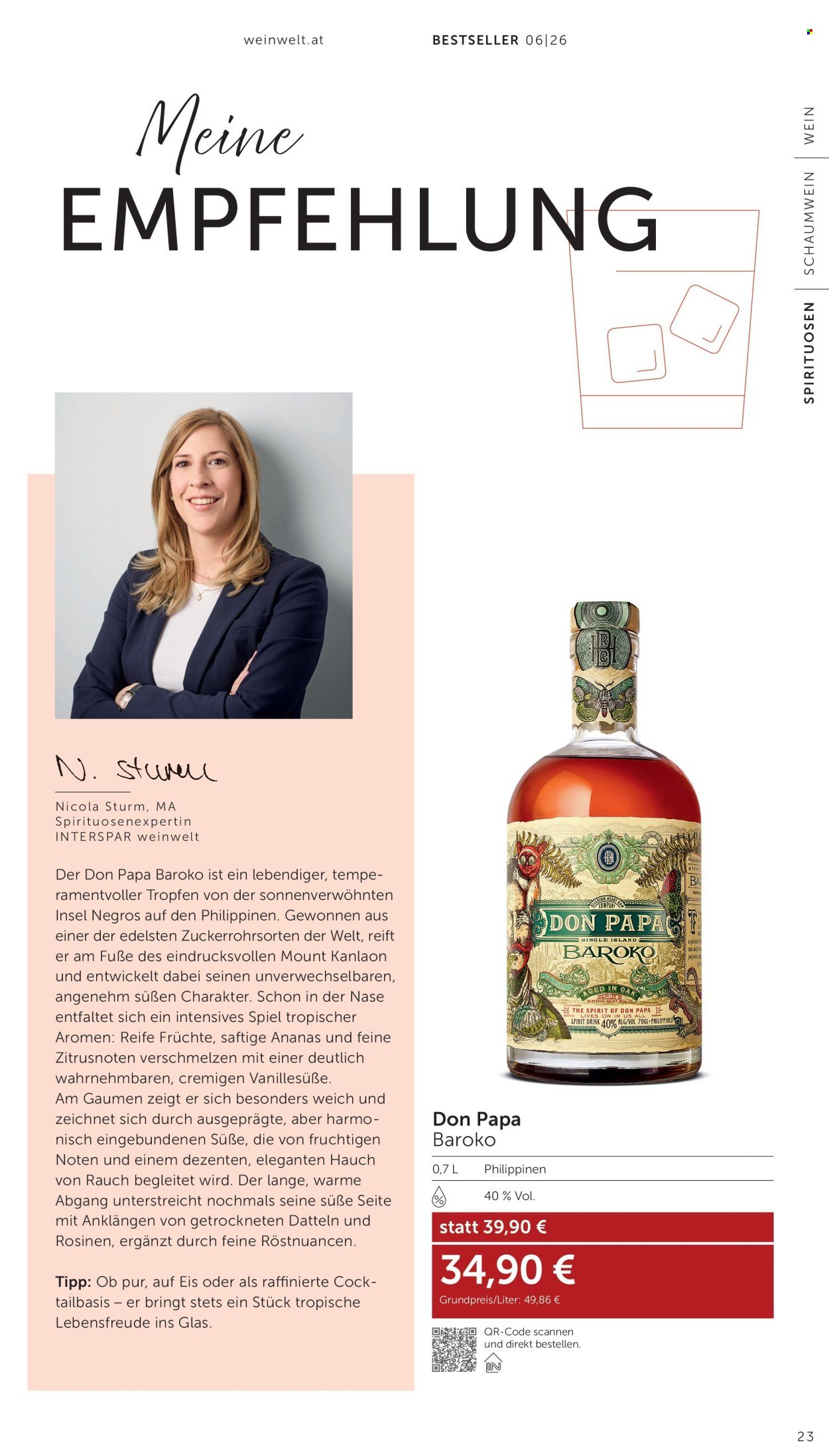 INTERSPAR Flugblatt - weinwelt-Bestseller