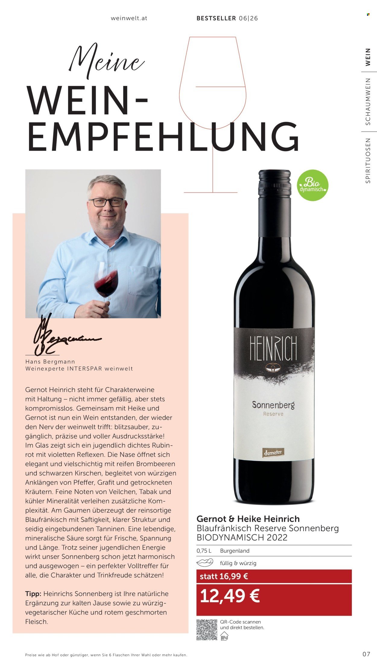 INTERSPAR Flugblatt - weinwelt-Bestseller