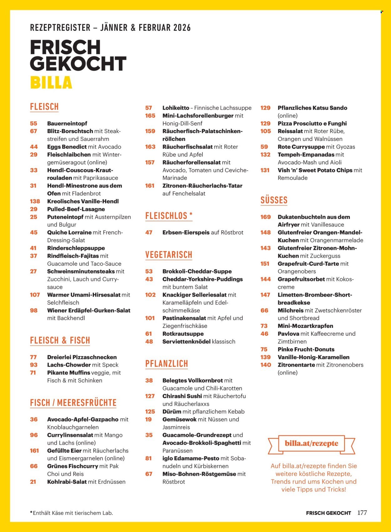 BILLA Flugblatt - Ab Donnerstag, 1.1.2026