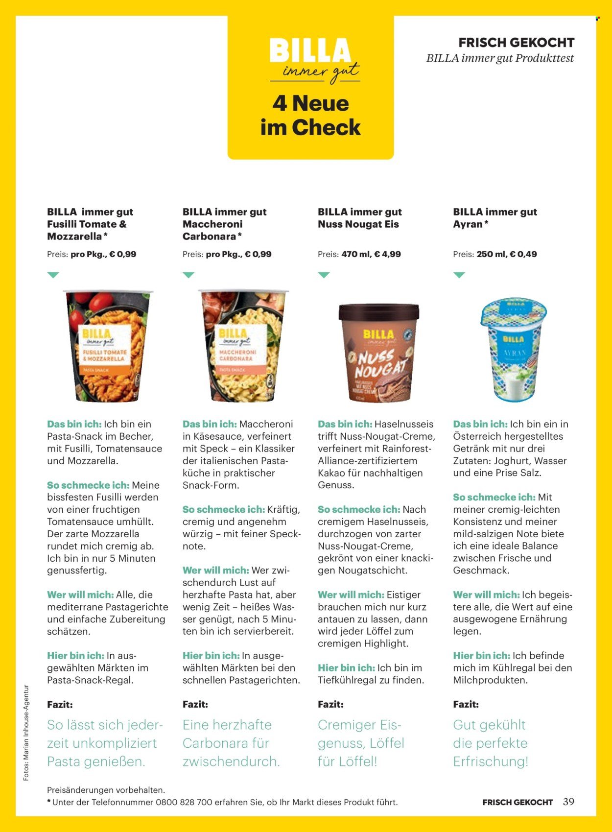 BILLA Flugblatt - Ab Donnerstag, 1.1.2026