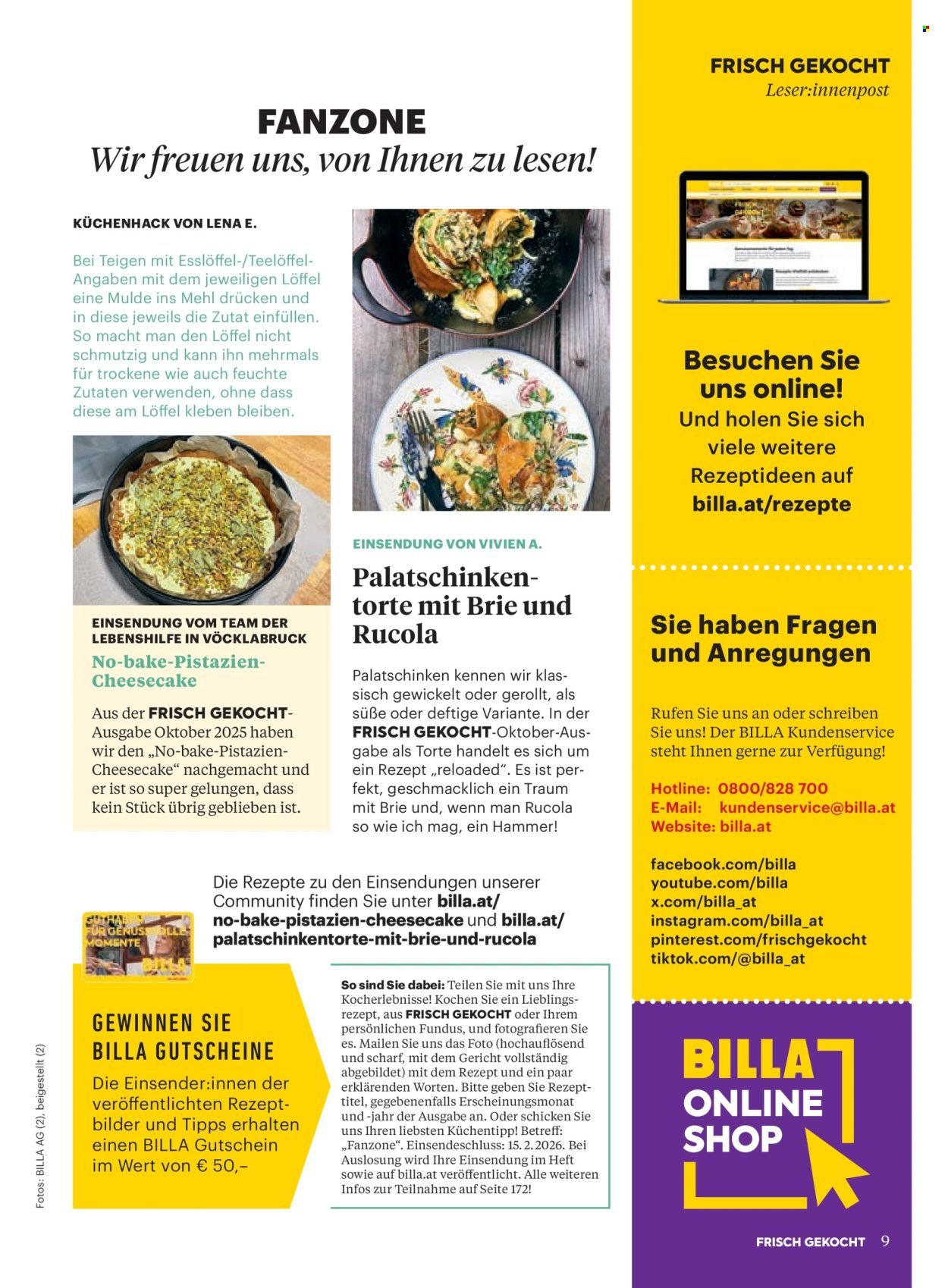 BILLA Flugblatt - Ab Donnerstag, 1.1.2026