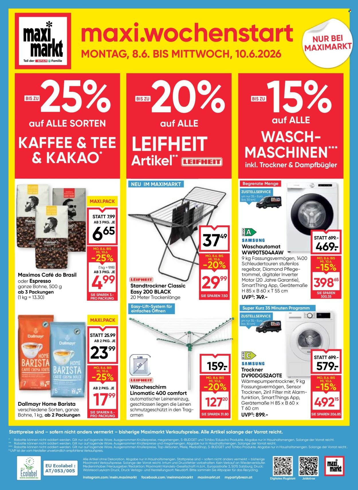 MAXIMARKT Flugblatt - Ab Mittwoch, 3.6.2026