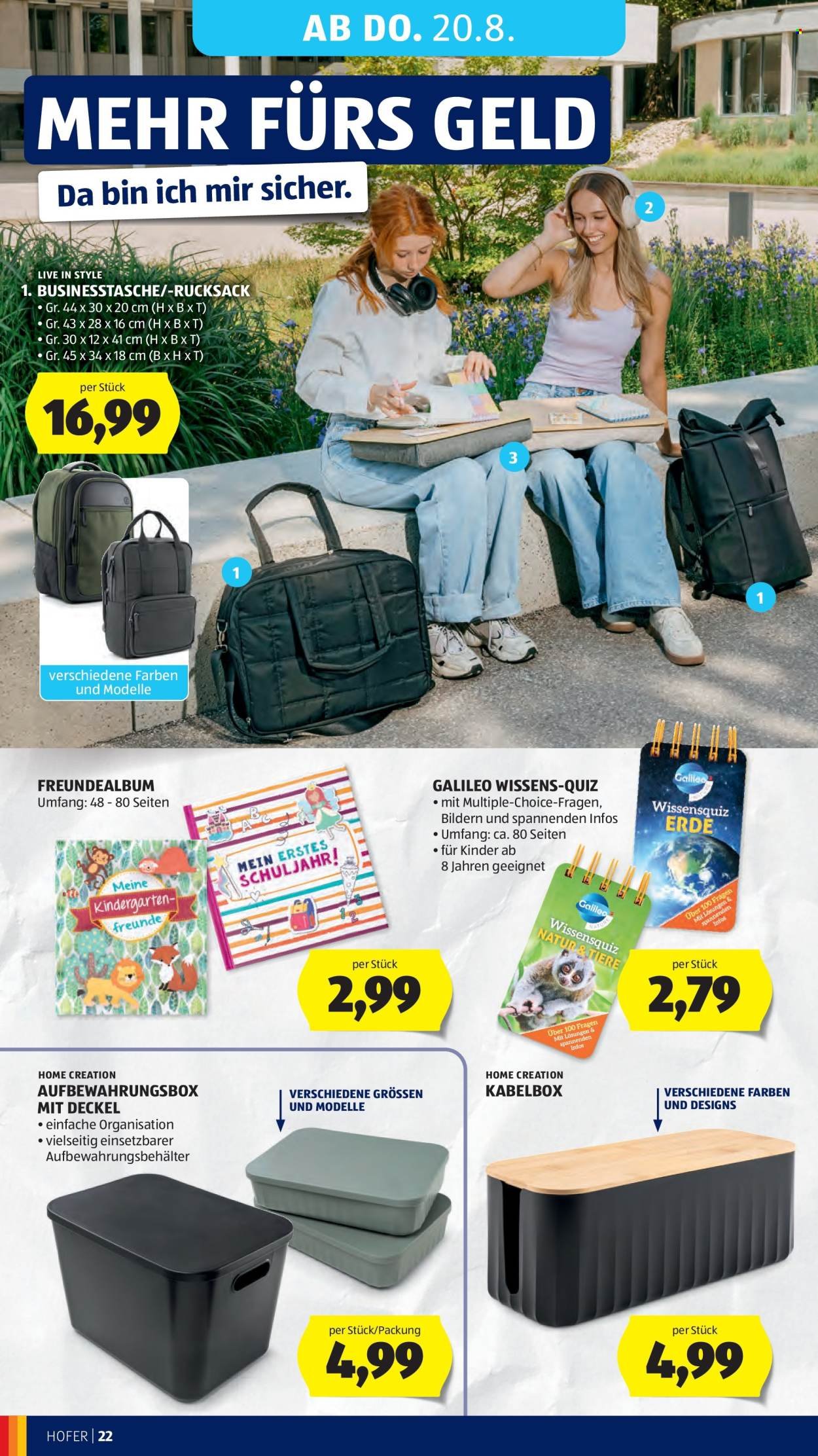 HOFER Flugblatt - Ab Mittwoch, 12.8.2026