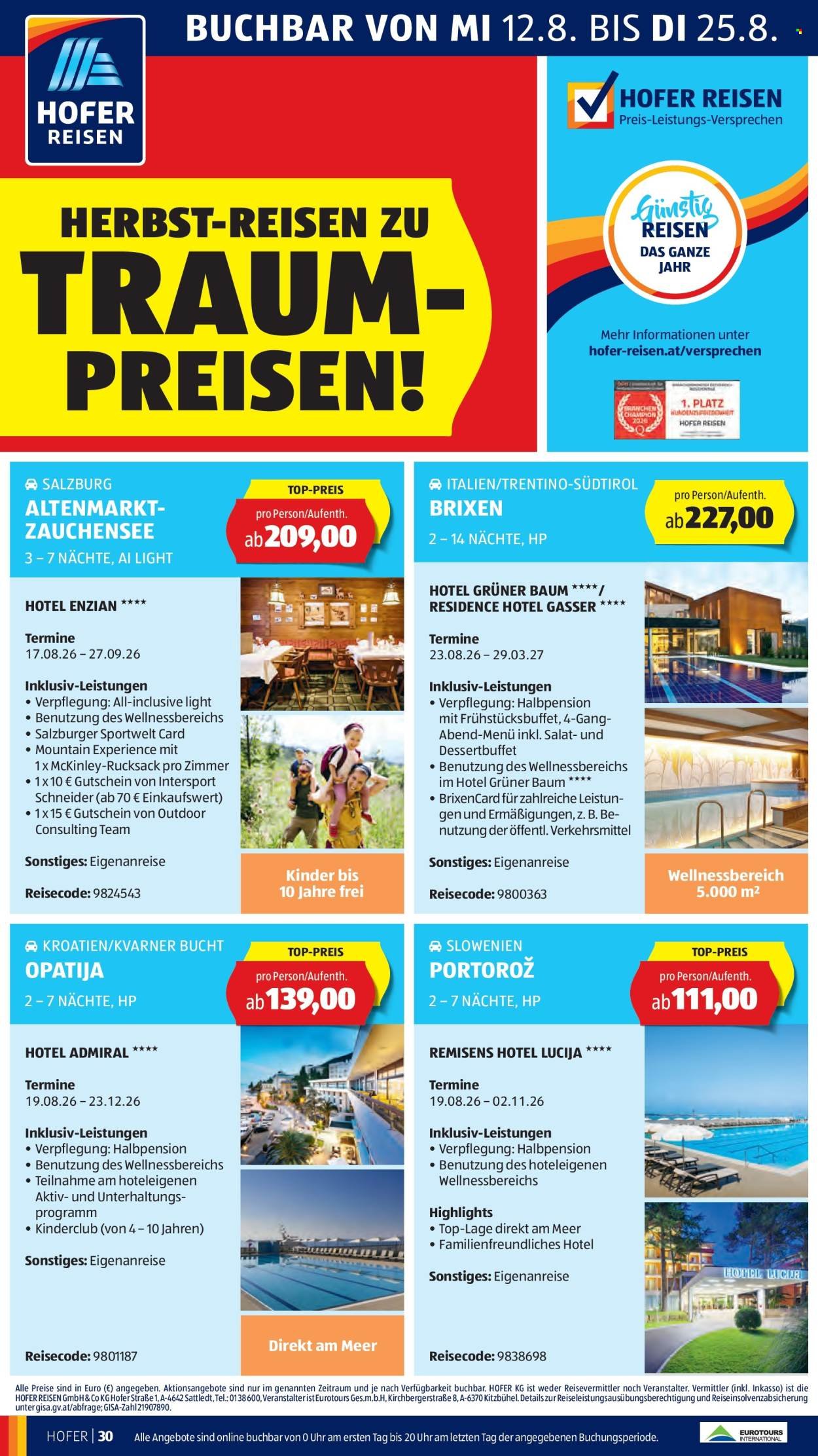 HOFER Flugblatt - Ab Mittwoch, 12.8.2026