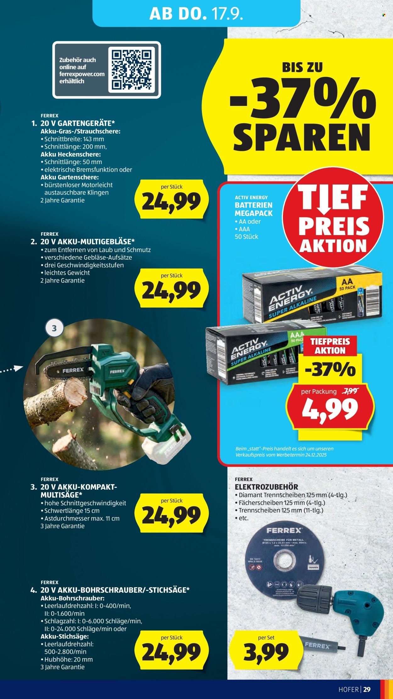 HOFER Flugblatt - Ab Freitag, 11.9.2026