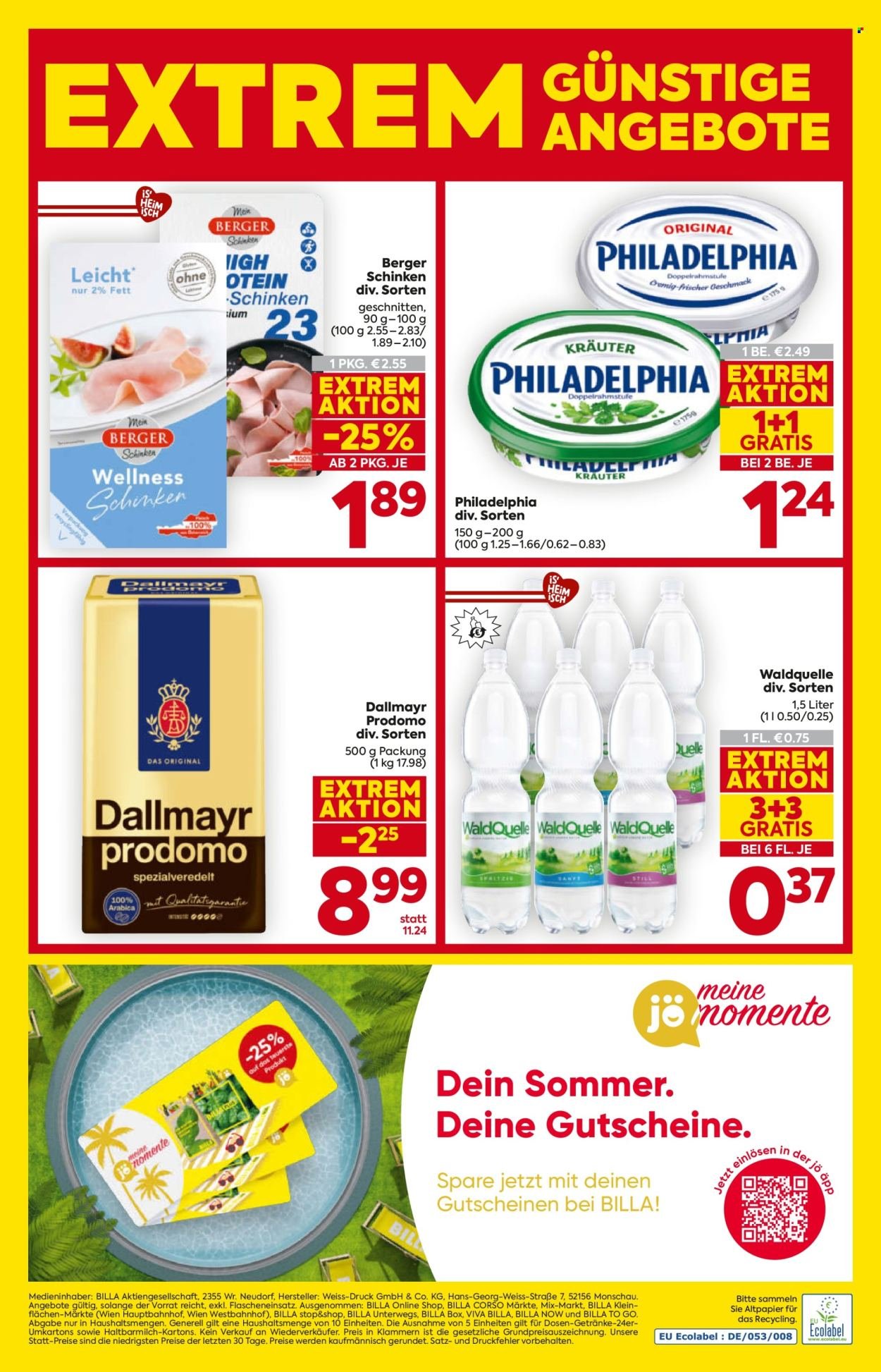 BILLA Flugblatt - Ab Donnerstag, 3.9.2026