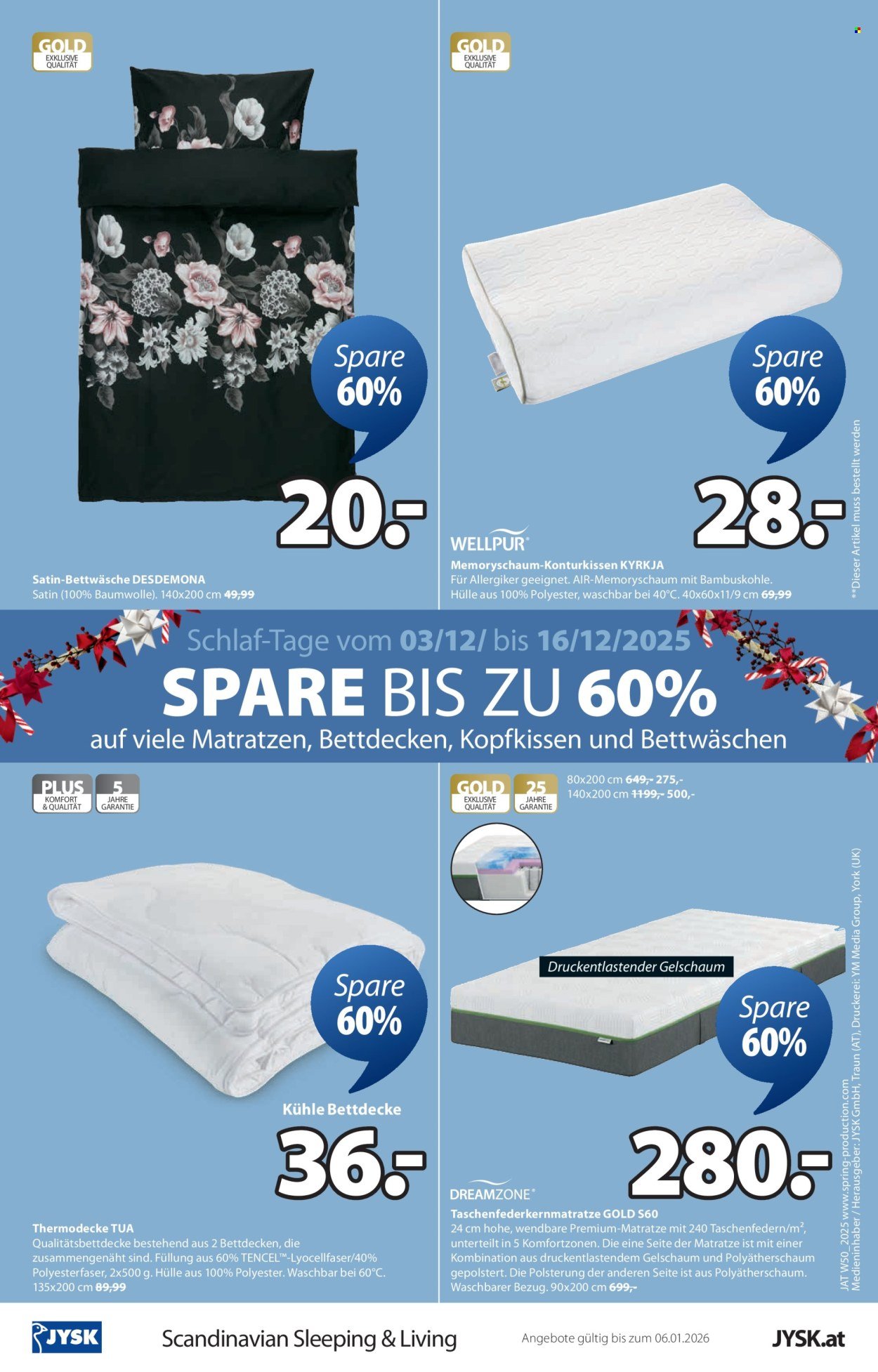 JYSK Flugblatt - Großartige Angebote (2025-12-10 - 2026-01-06) | 16