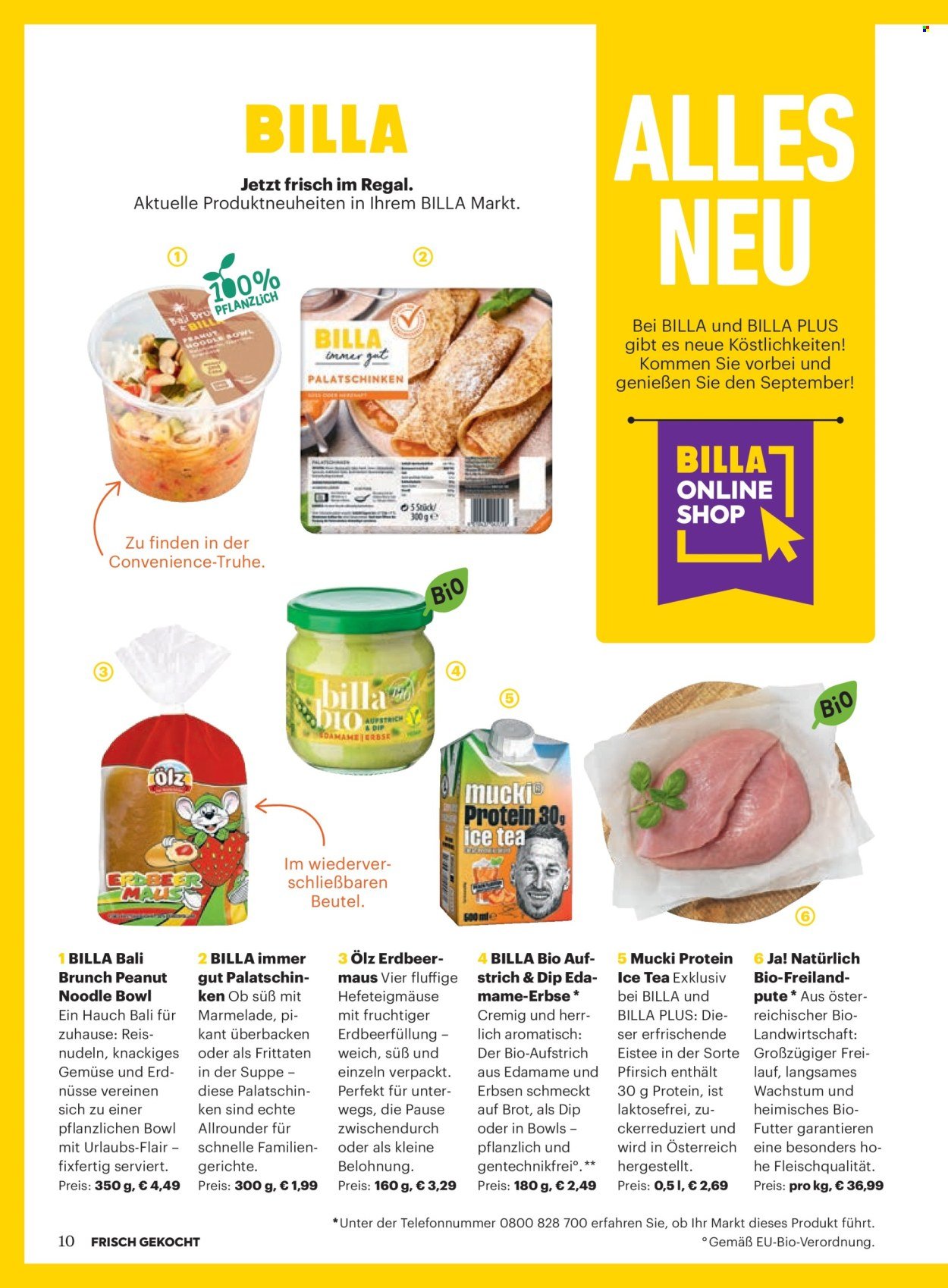 BILLA Flugblatt - Ab Montag, 1.9.2025 (2025-09-01 - 2025-09-30)