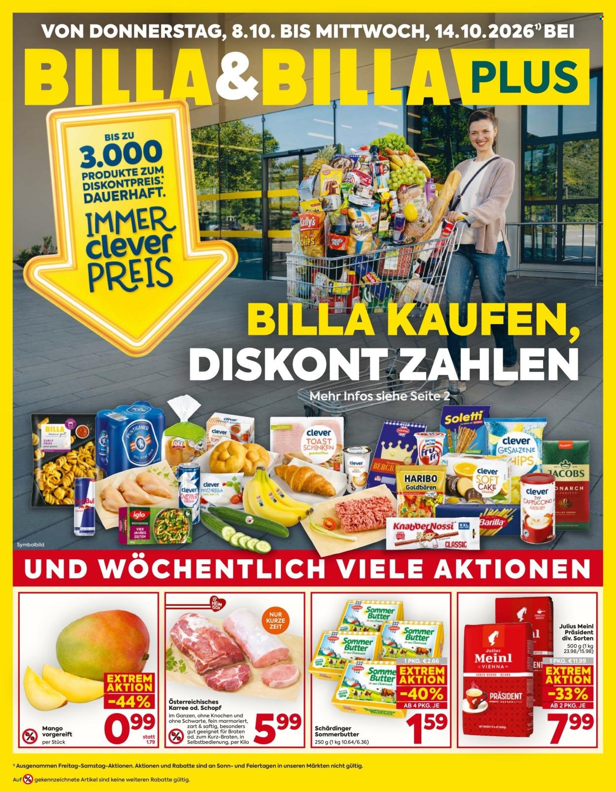 BILLA Flugblatt - Ab Donnerstag, 8.10.2026