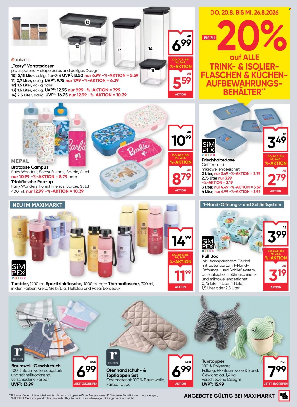 MAXIMARKT Flugblatt - Ab Donnerstag, 20.8.2026