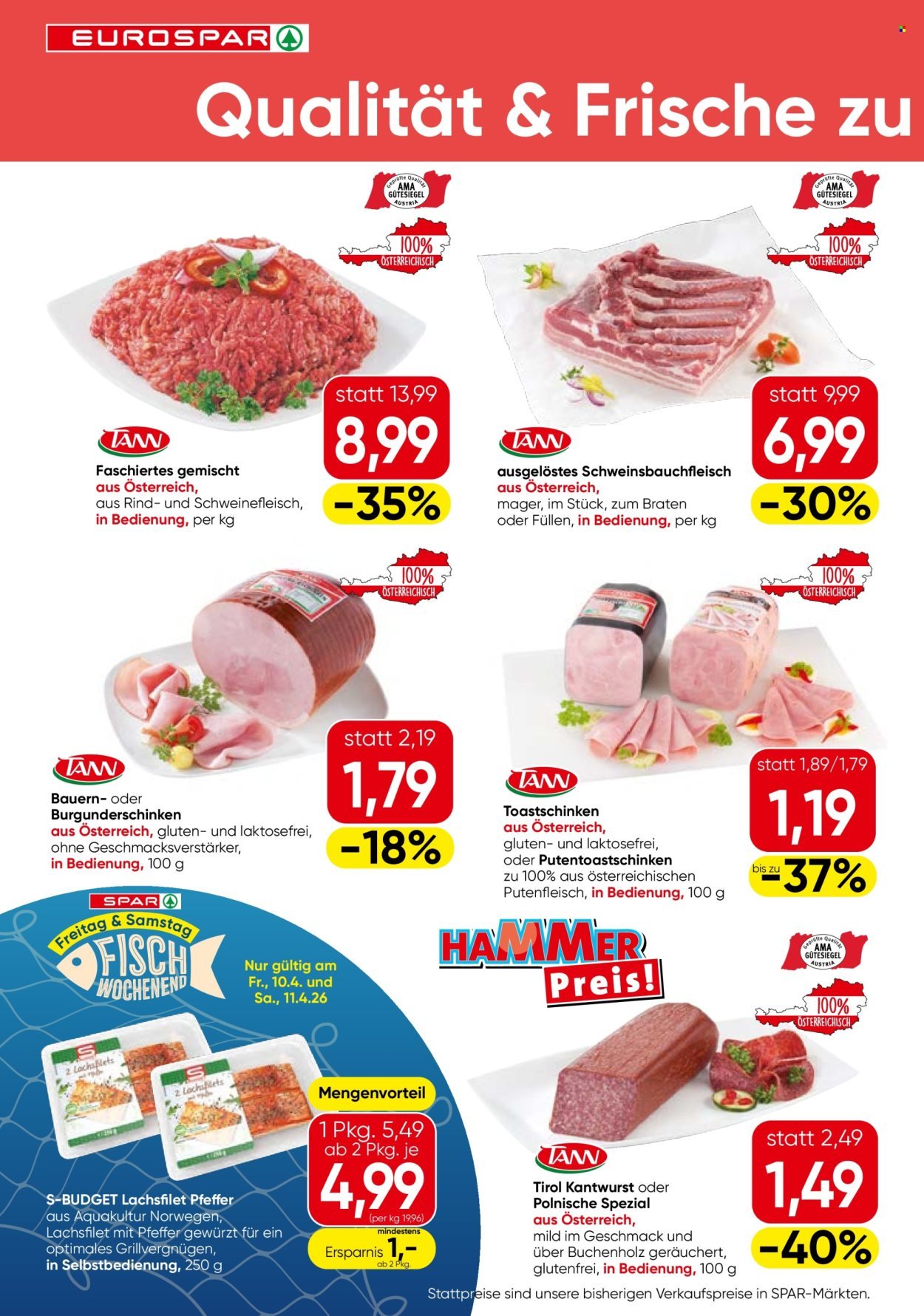 EUROSPAR Flugblatt - KW 15 - Wien, Niederösterreich, Burgenland