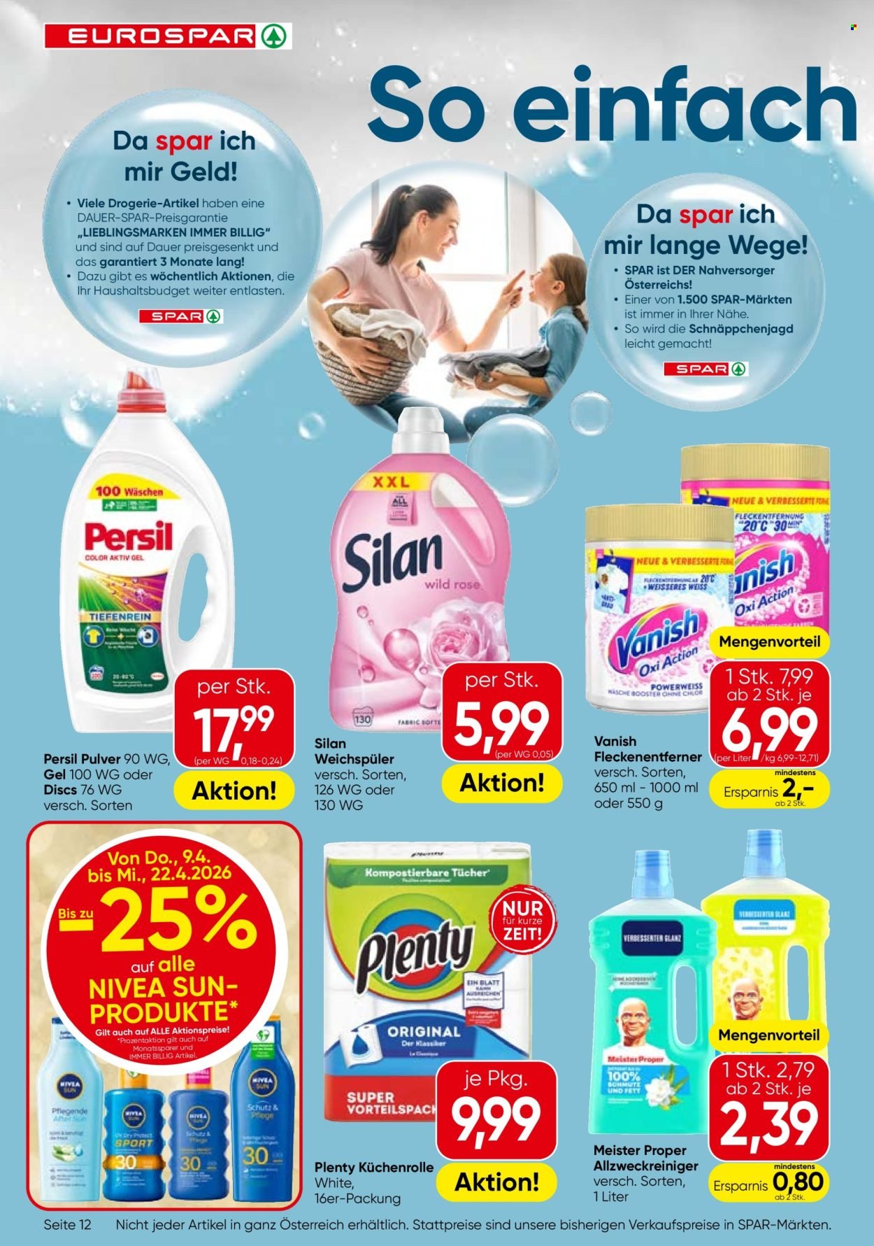 EUROSPAR Flugblatt - KW 15 - Wien, Niederösterreich, Burgenland