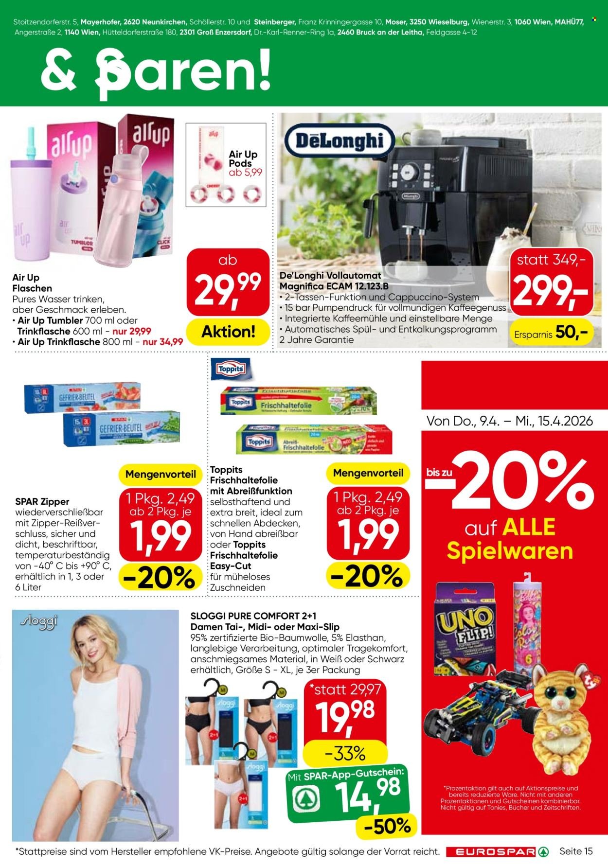 EUROSPAR Flugblatt - KW 15 - Wien, Niederösterreich, Burgenland