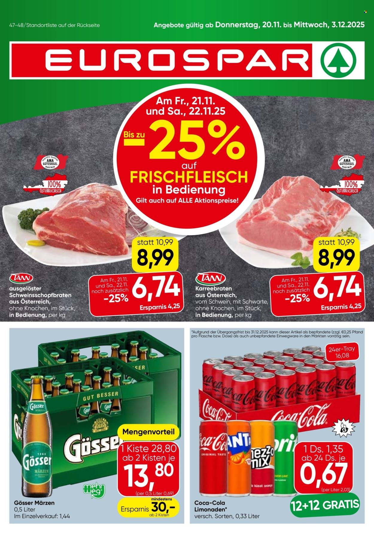 EUROSPAR Flugblatt - KW 47 - Wien (2025-11-20 - 2025-12-03)
