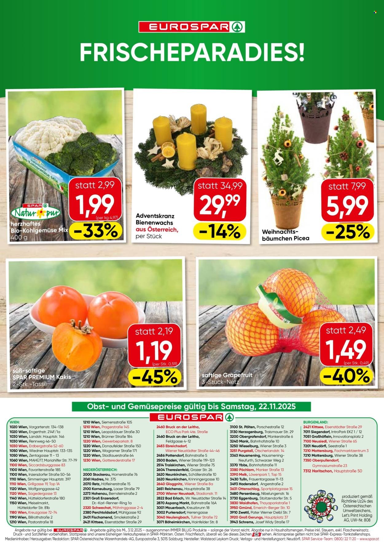 EUROSPAR Flugblatt - KW 47 - Wien (2025-11-20 - 2025-12-03)