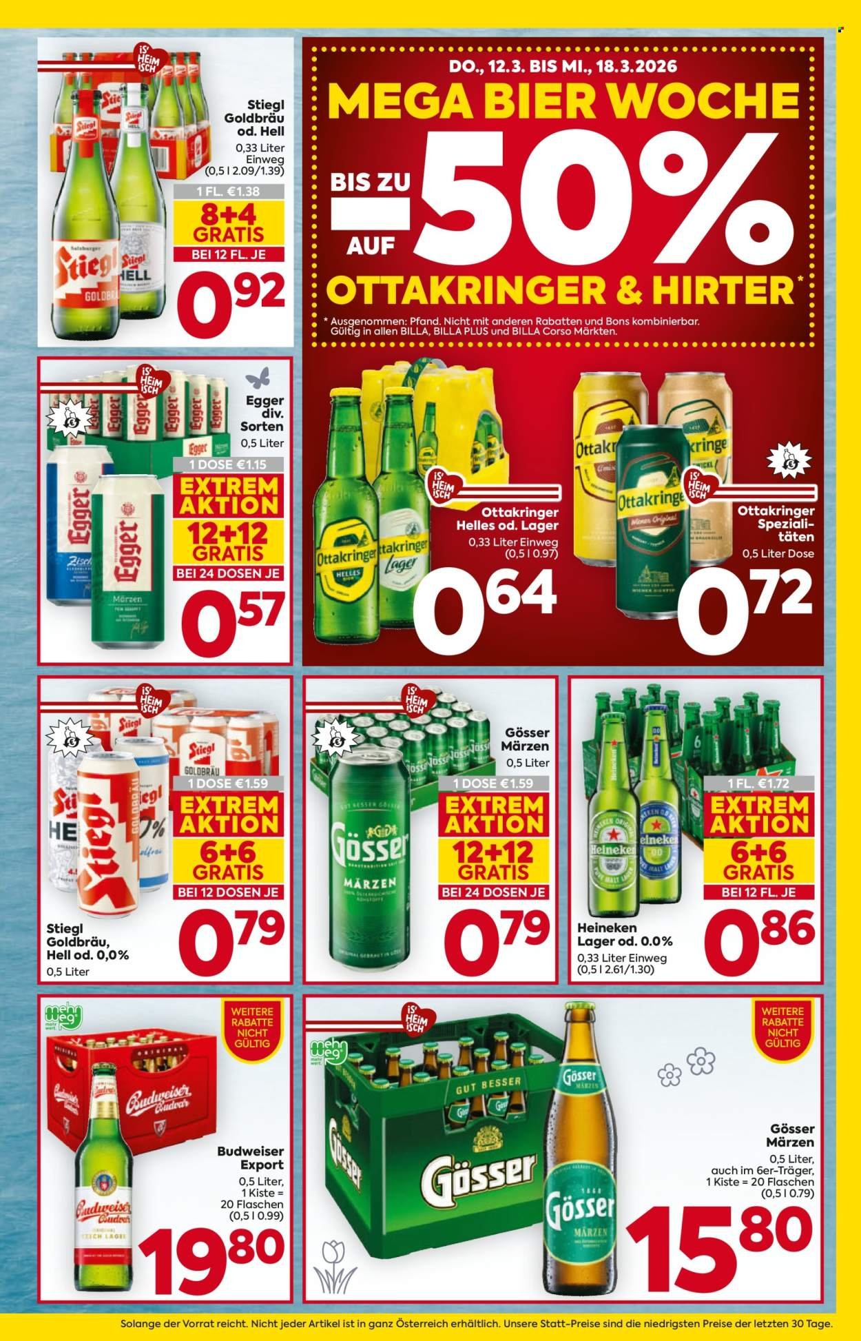 BILLA Flugblatt - Ab Donnerstag, 12.3.2026