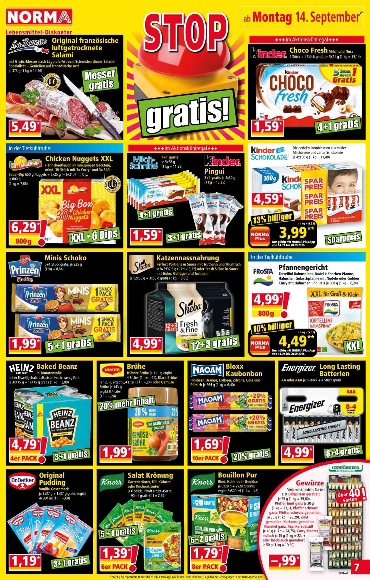 NORMA Flugblatt - Ab Montag, 14.9.2026