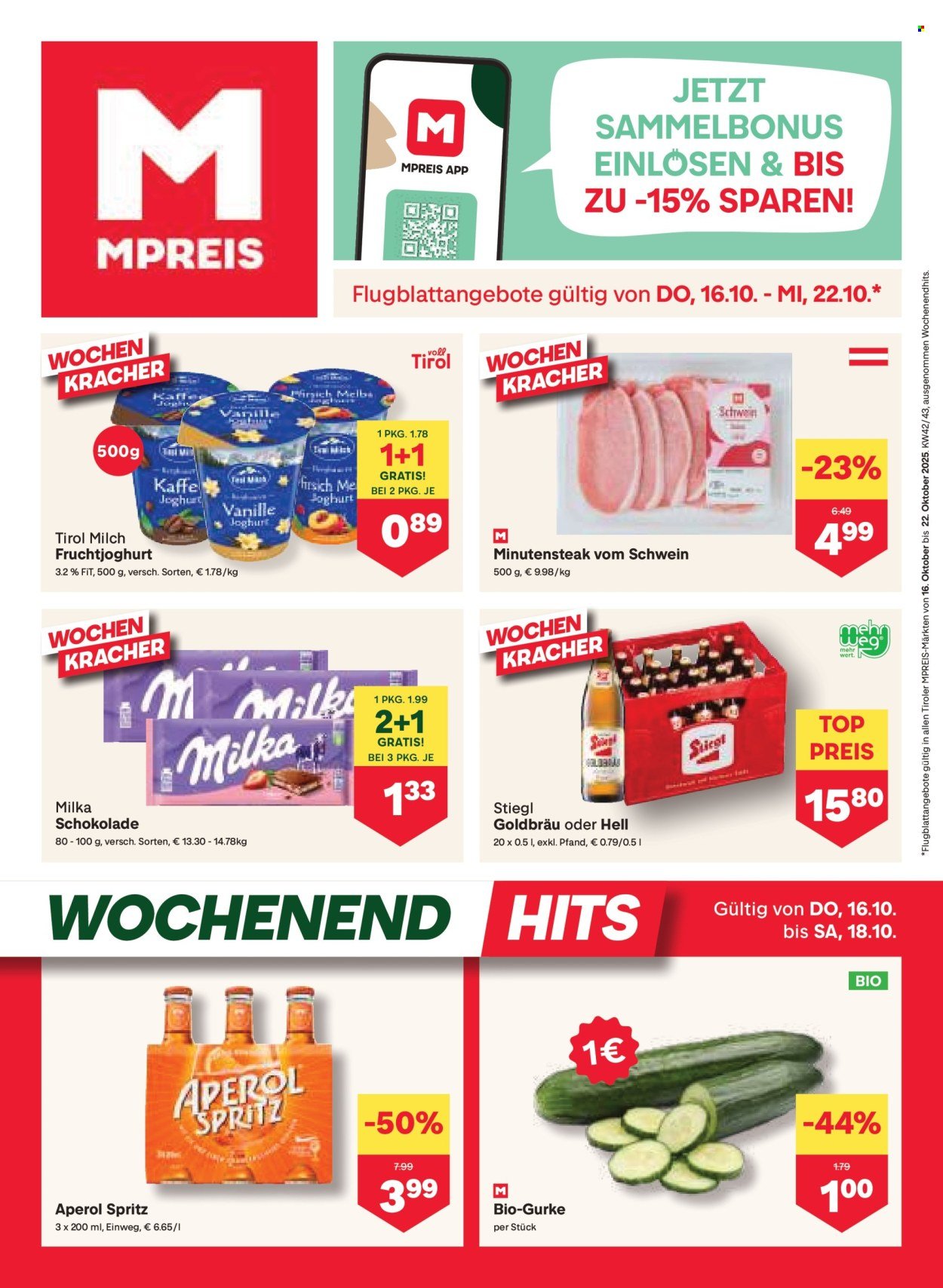 MPREIS Flugblatt - Ab Donnerstag, 16.10.2025 (2025-10-16 - 2025-10-22) | 1