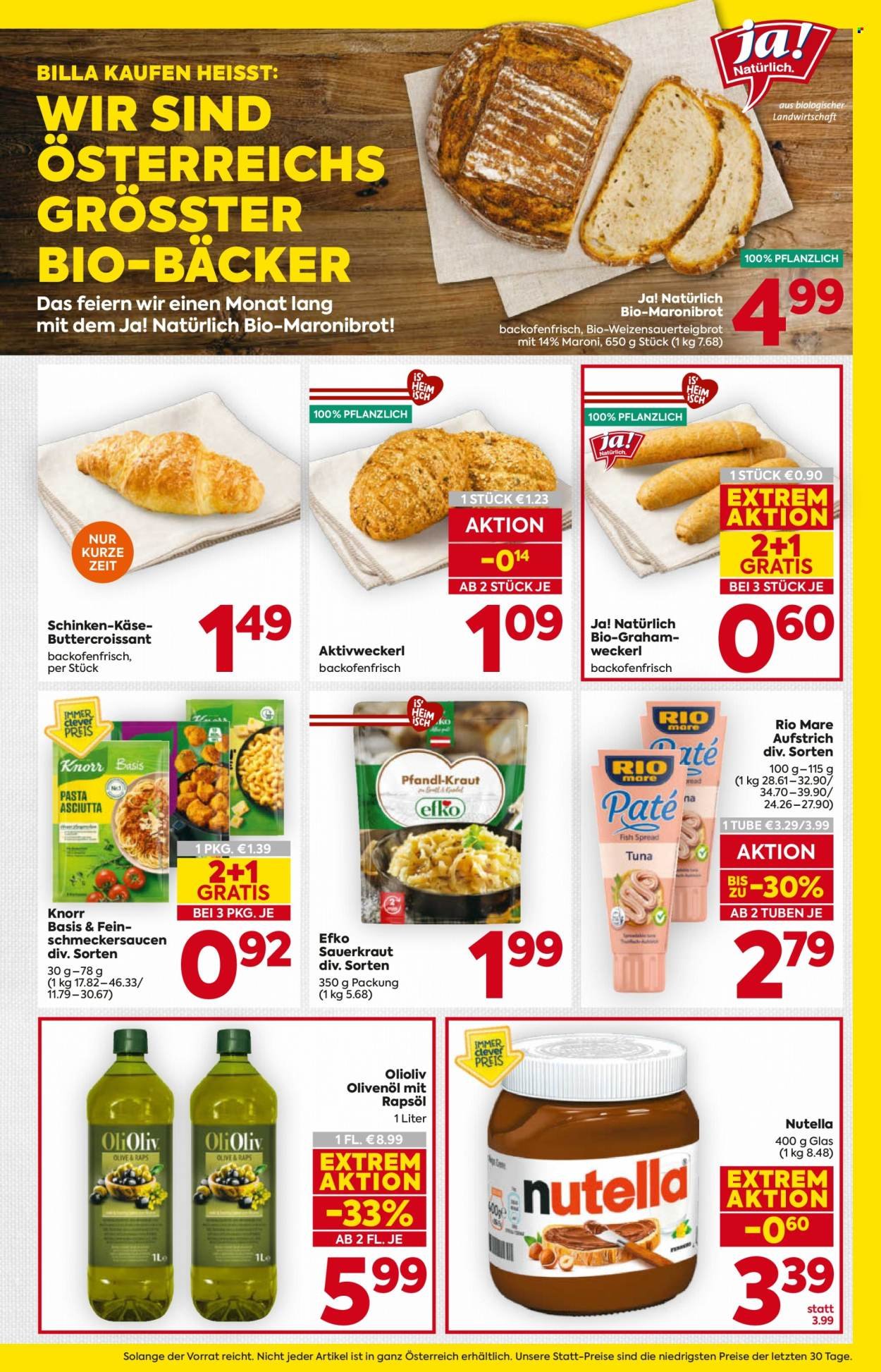 BILLA Flugblatt - Ab Donnerstag, 29.10.2026
