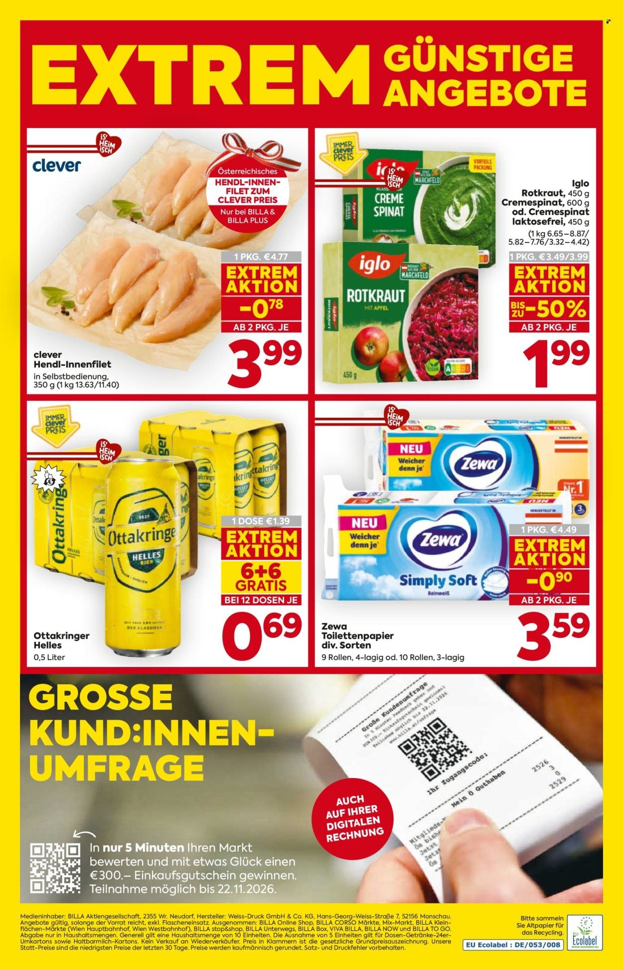 BILLA Flugblatt - Ab Donnerstag, 29.10.2026