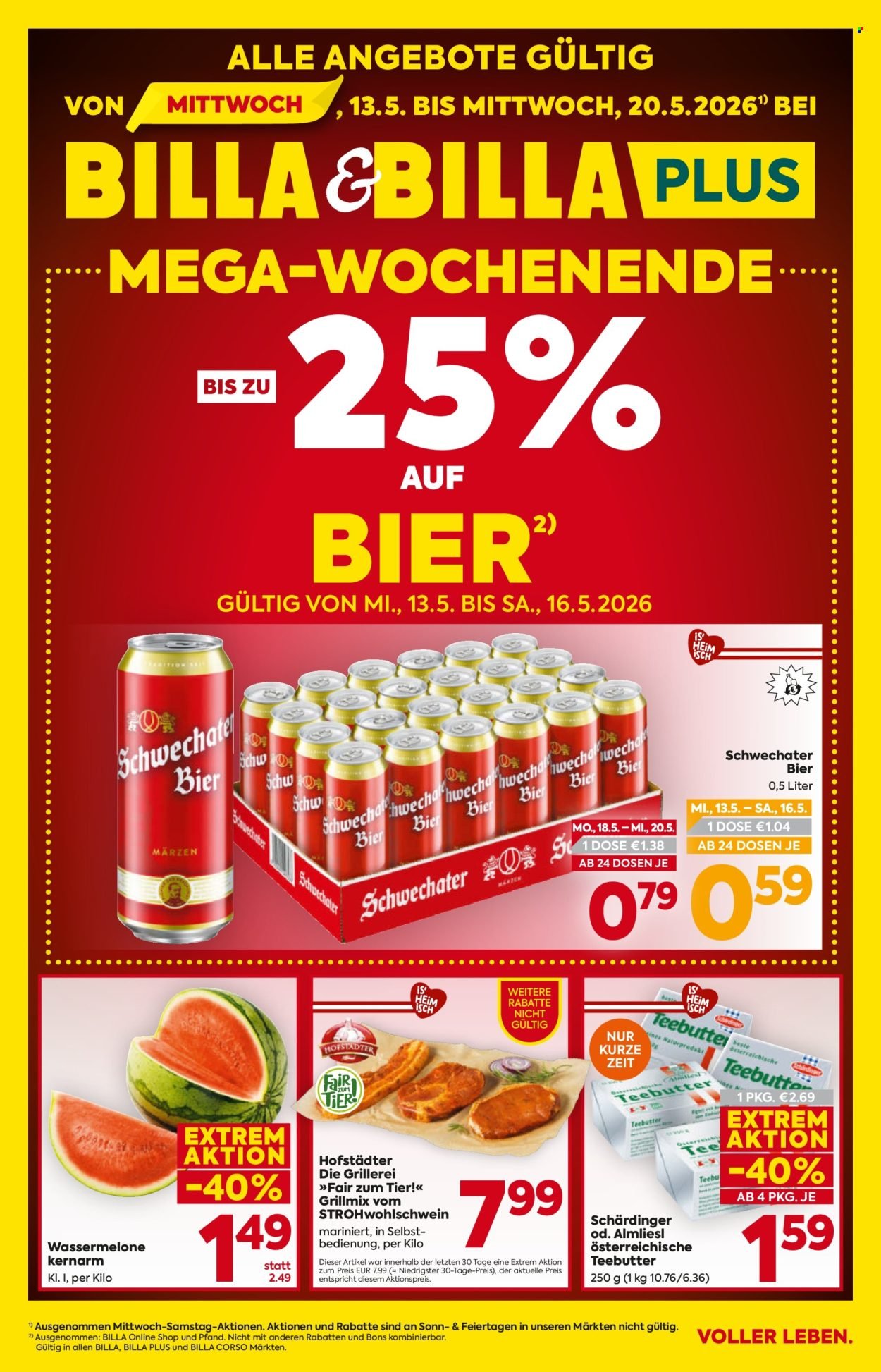 BILLA Flugblatt - Ab Mittwoch, 13.5.2026