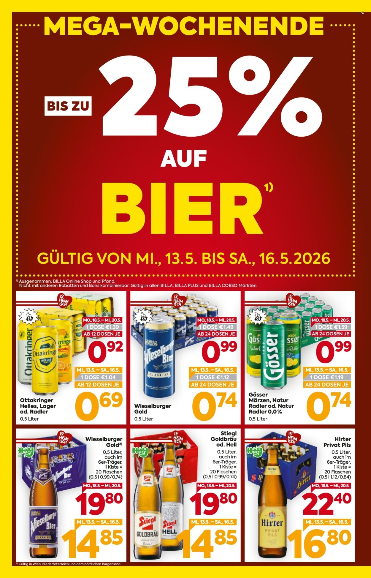 BILLA Flugblatt - Ab Mittwoch, 13.5.2026