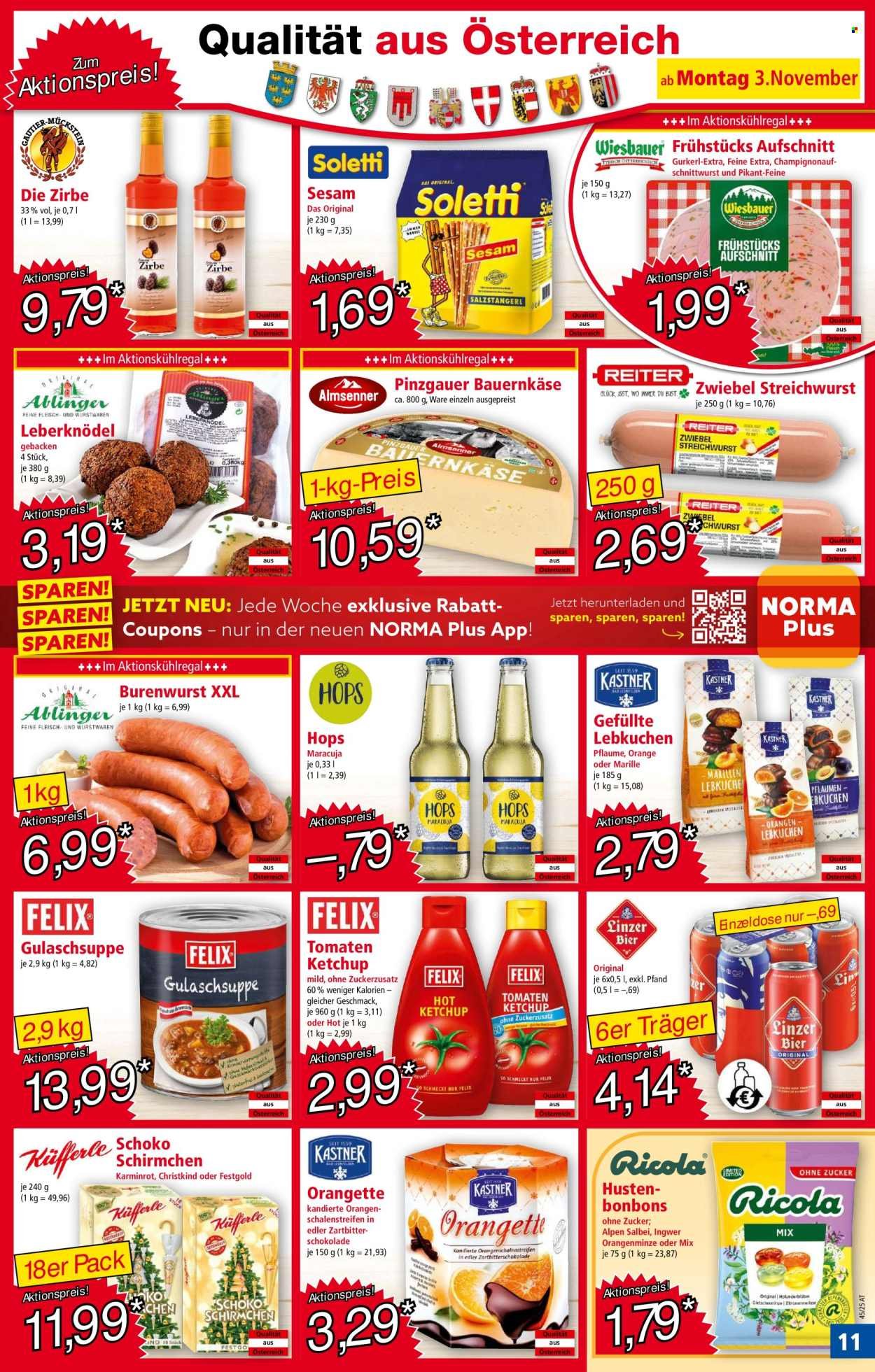 NORMA Flugblatt - Ab Montag, 3.11.2025