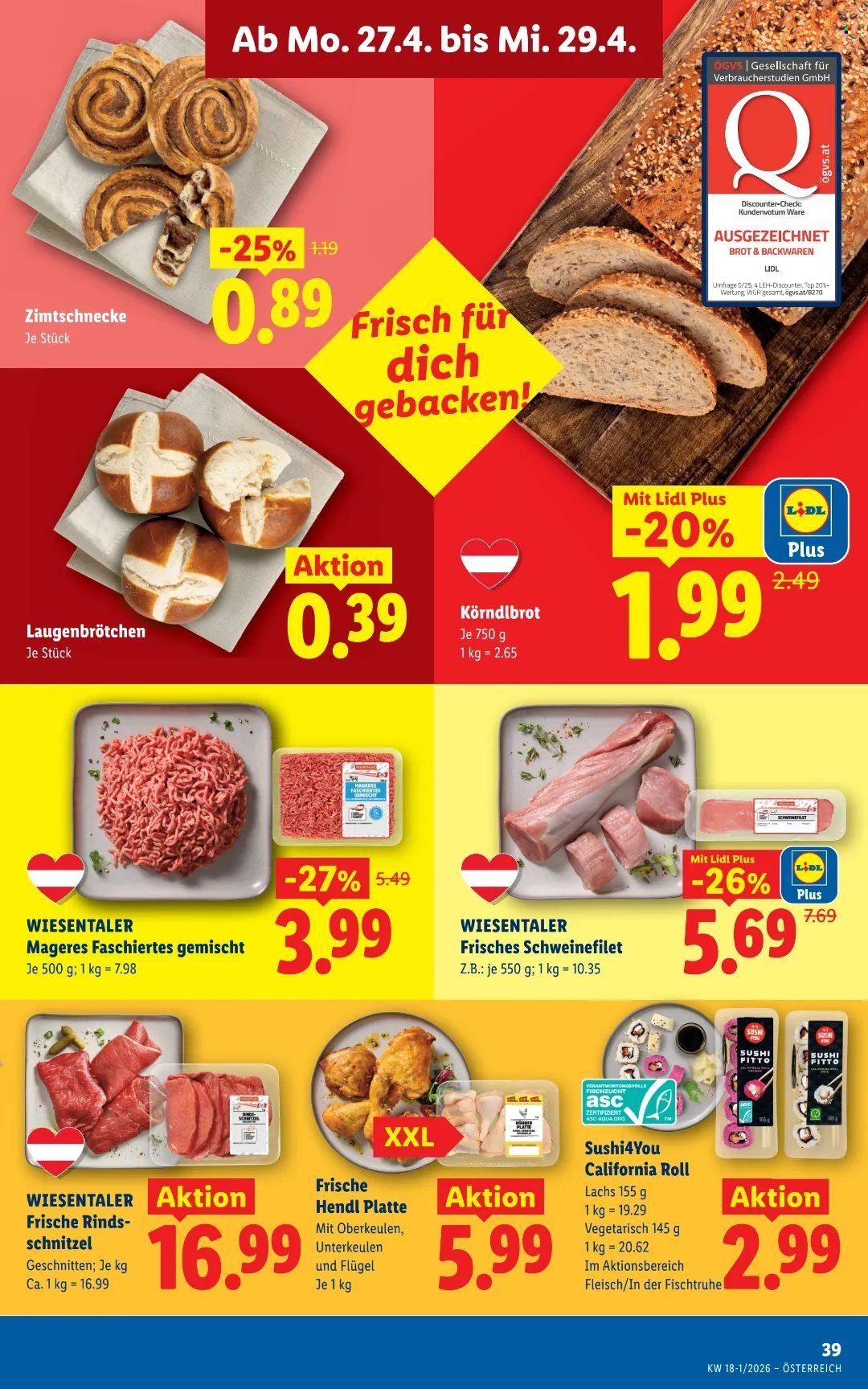 LIDL Flugblatt - Ab Donnerstag, 23.4.2026