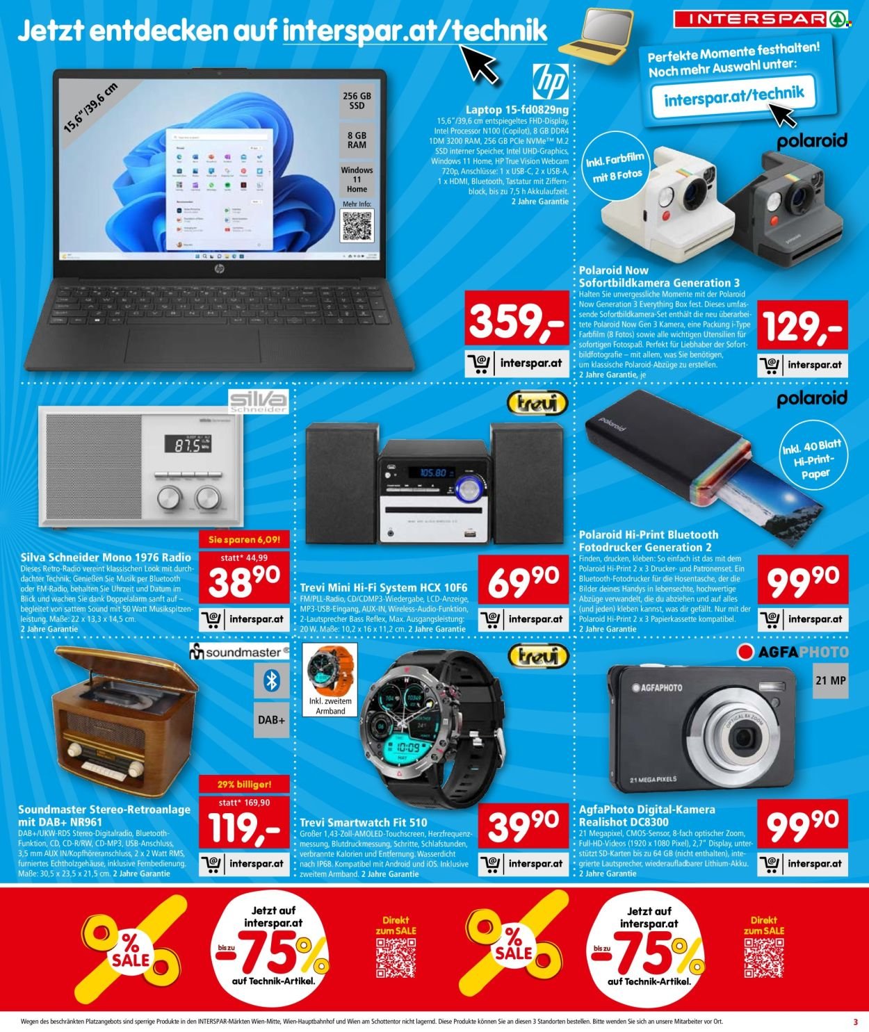 INTERSPAR Flugblatt - Sonderfolder Technik KW48