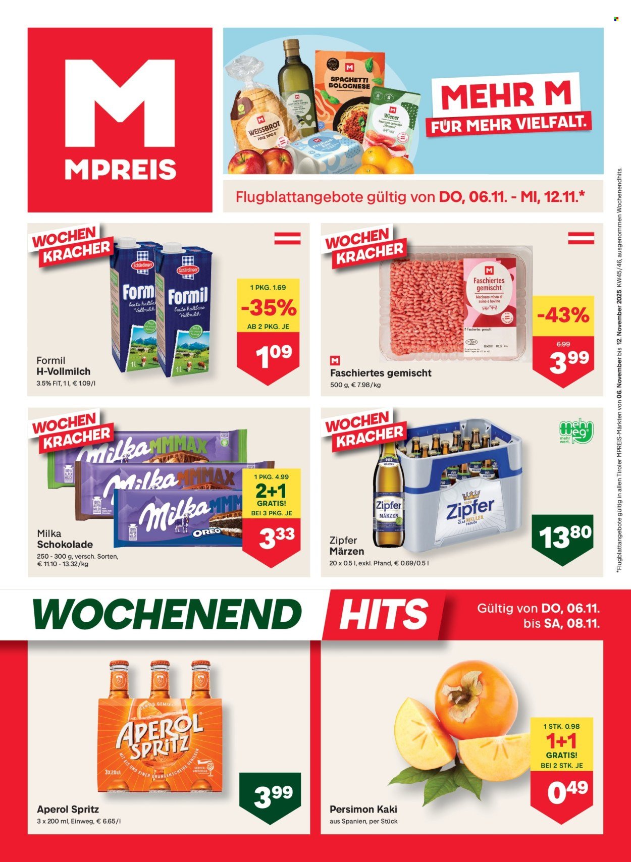 MPREIS Flugblatt - Ab Donnerstag, 6.11.2025 (2025-11-06 - 2025-11-12) | 1