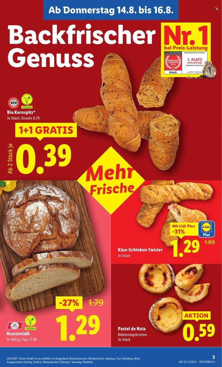 LIDL Flugblatt - Ab Donnerstag, 14.8.2025 (2025-08-14 - 2025-08-20)