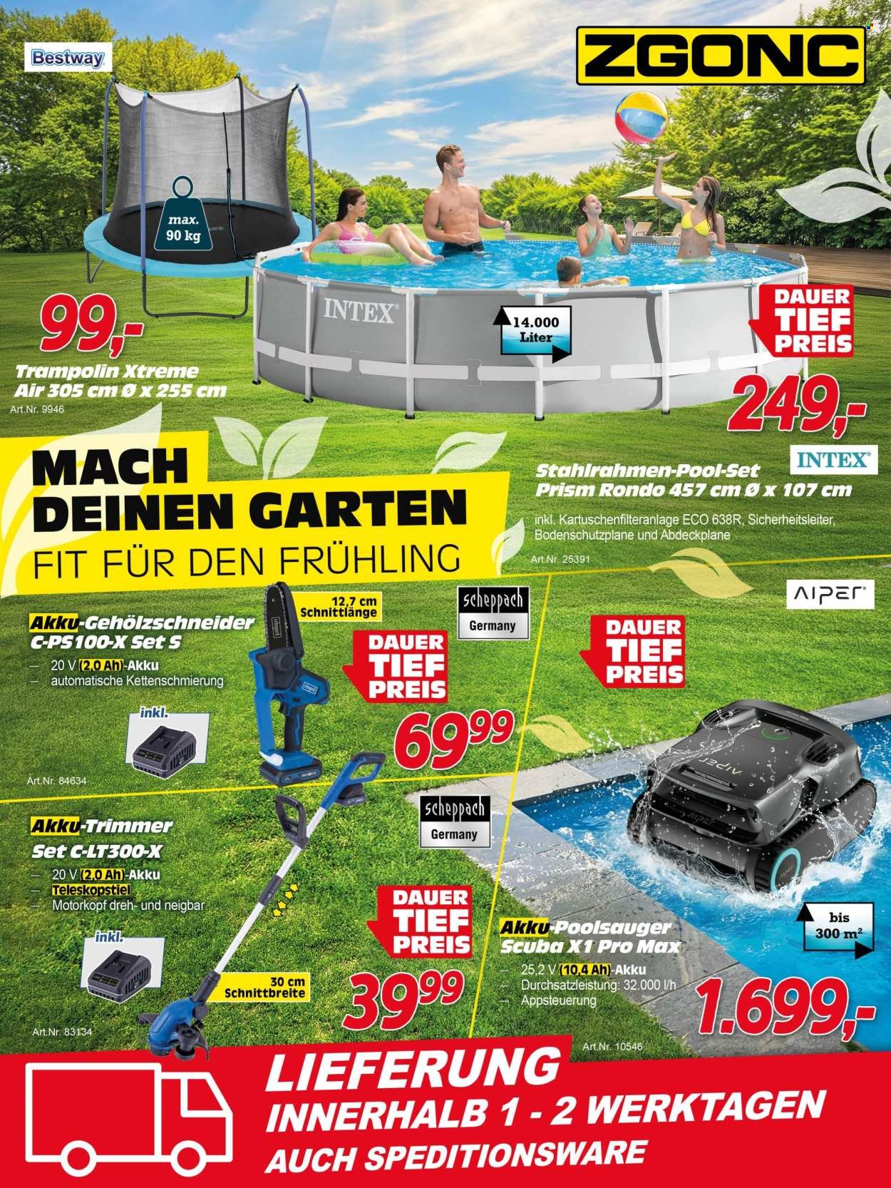 ZGONC Flugblatt - Frühjahrsauftakt Garten & Pool