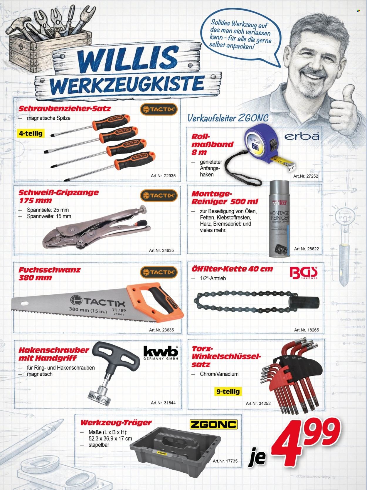 ZGONC Flugblatt - Frühjahrsauftakt Garten & Pool