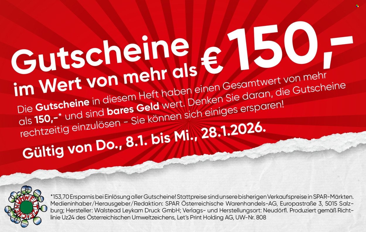 EUROSPAR Flugblatt - Gutscheinheft KW 02