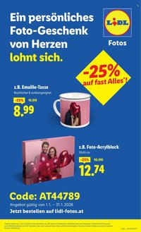 LIDL Flugblatt - Foto-Geschenke von Herzen